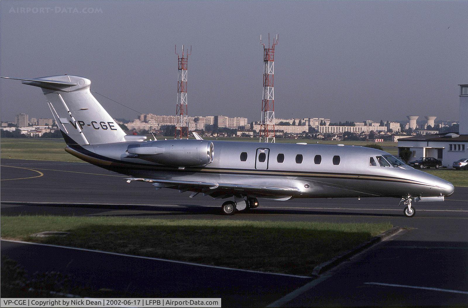 VP-CGE, 1997 Cessna 650 Citation VII C/N 650-7077, LFPB Paris Le Bourget (This airframe was owned at the time of this shot by the Duke of Westminster)