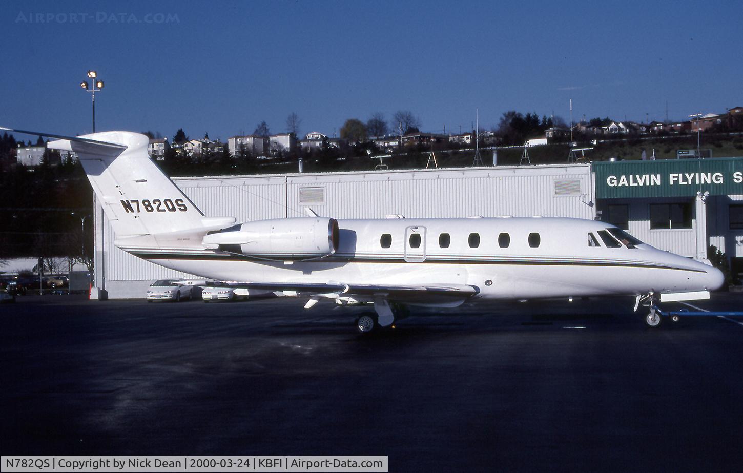 N782QS, 1997 Cessna 650 Citation VII C/N 650-7082, KBFI