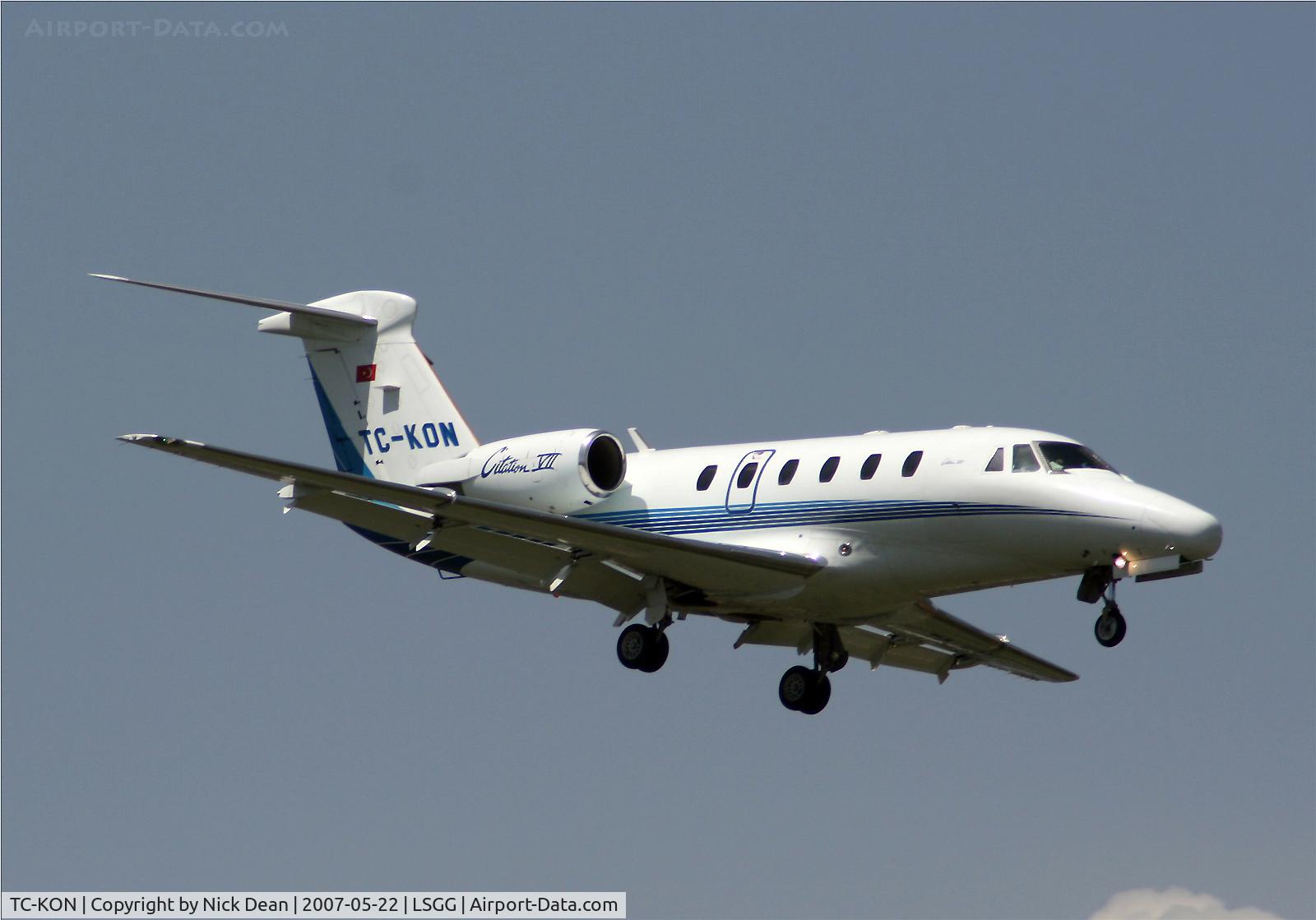 TC-KON, 1998 Cessna 650 Citation VII C/N 650-7084, LSGG