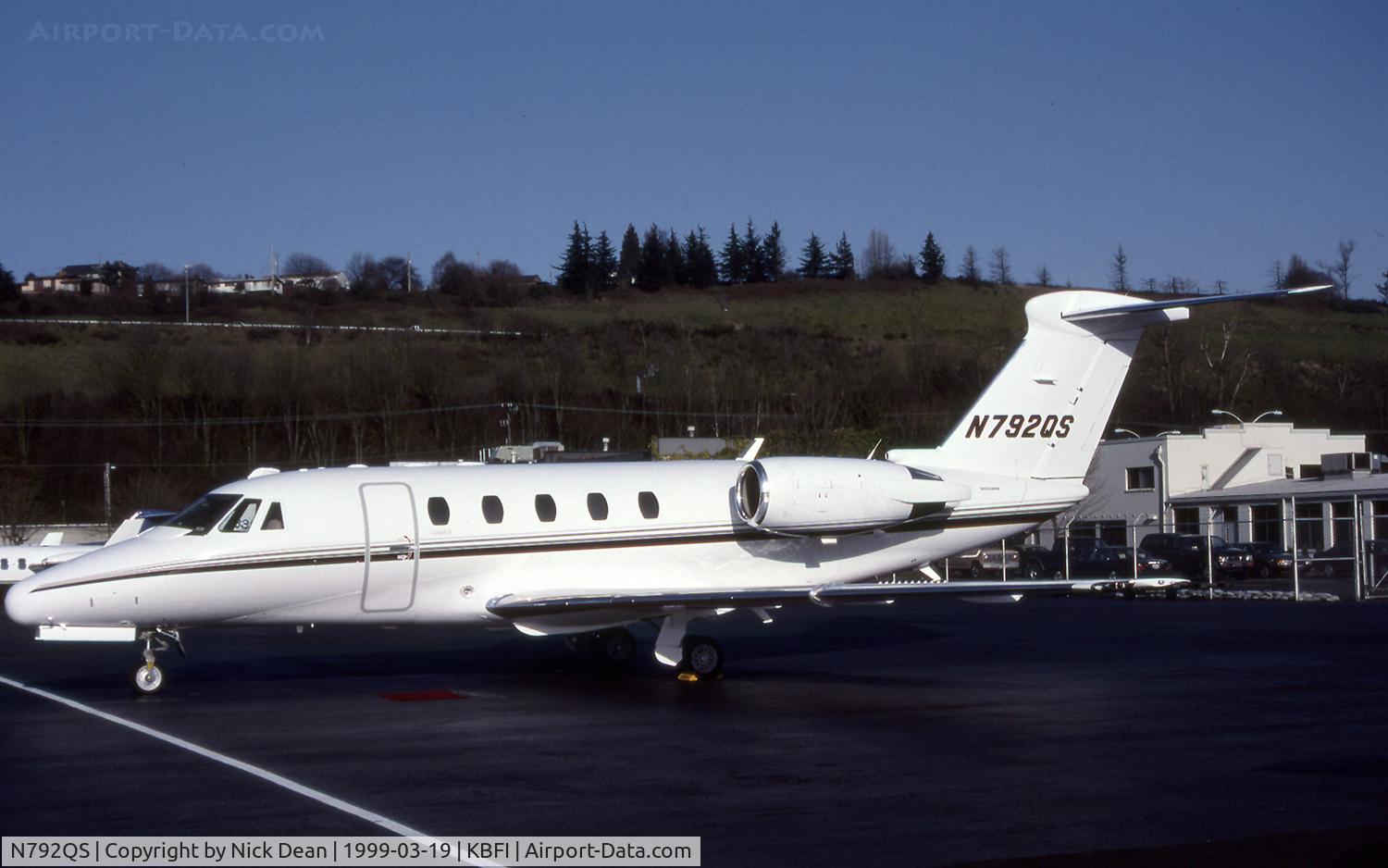 N792QS, 1998 Cessna 650 Citation VII C/N 650-7092, KBFI