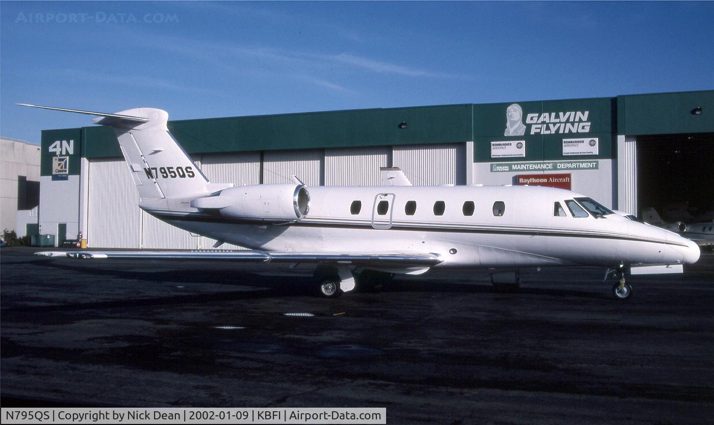 N795QS, 1999 Cessna 650 Citation VII C/N 650-7095, KBFI