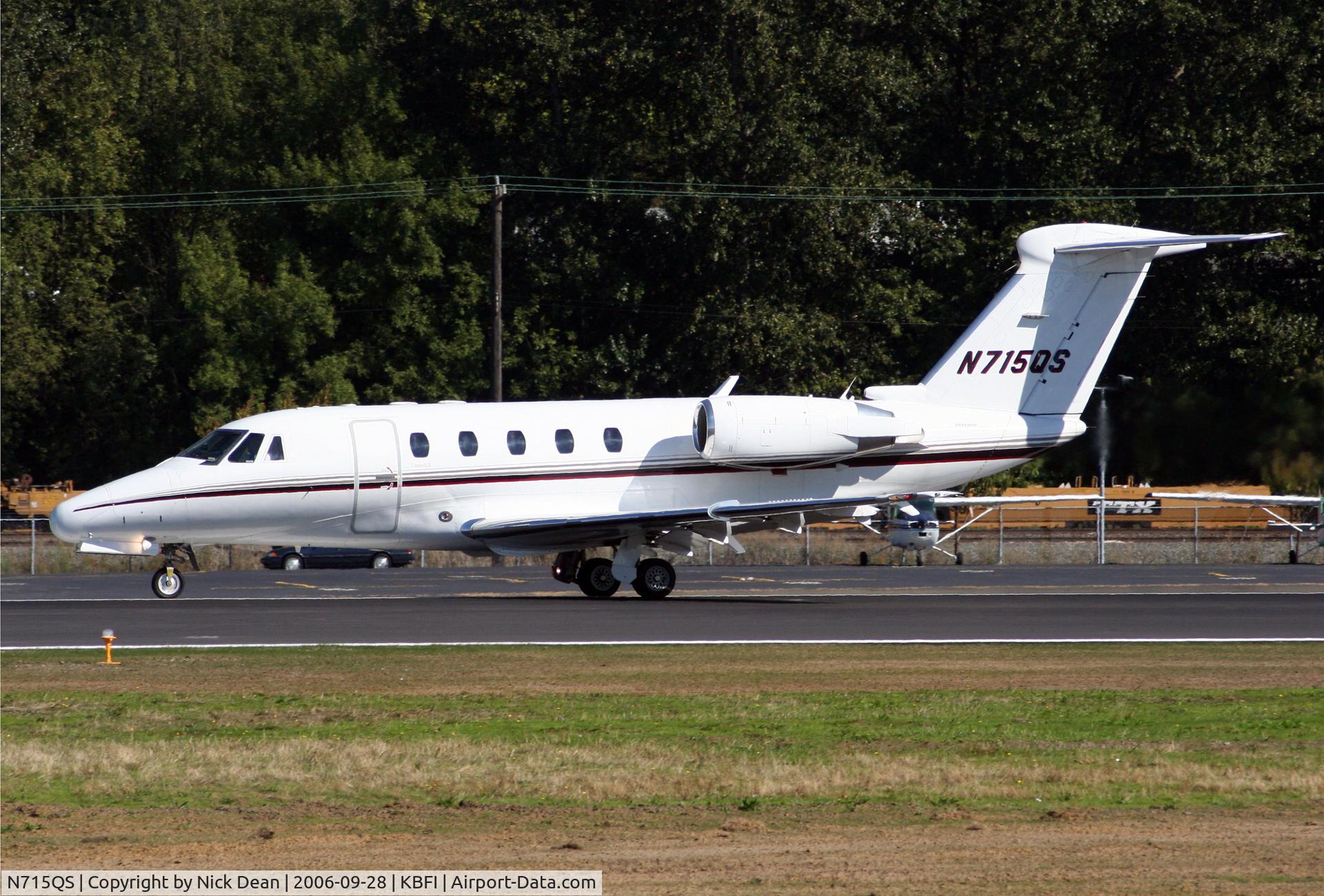 N715QS, 1999 Cessna 650 Citation VII C/N 650-7105, KBFI