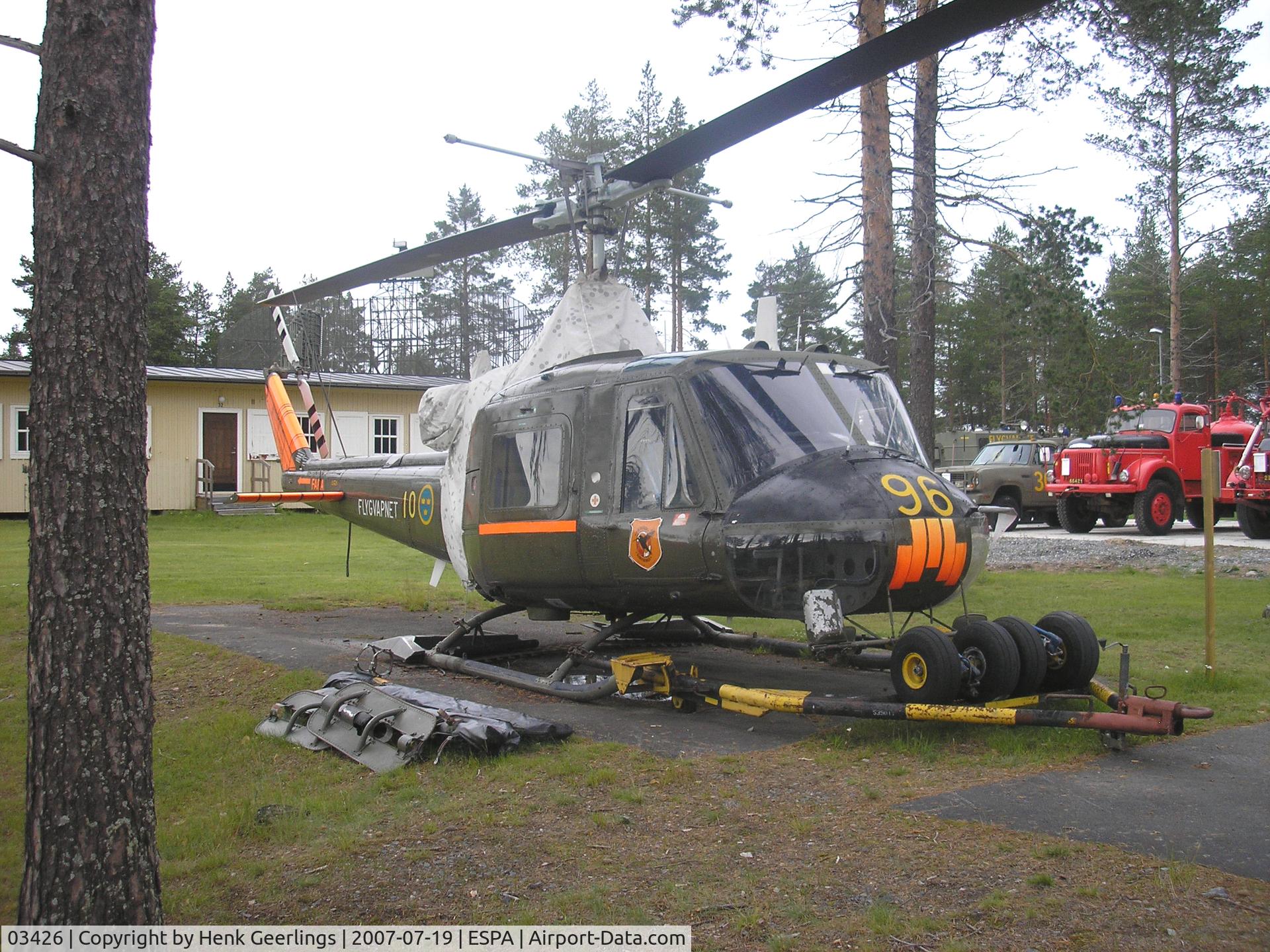 03426, Agusta Hkp3C (AB-204B) C/N 3009, Lulea AFB museum