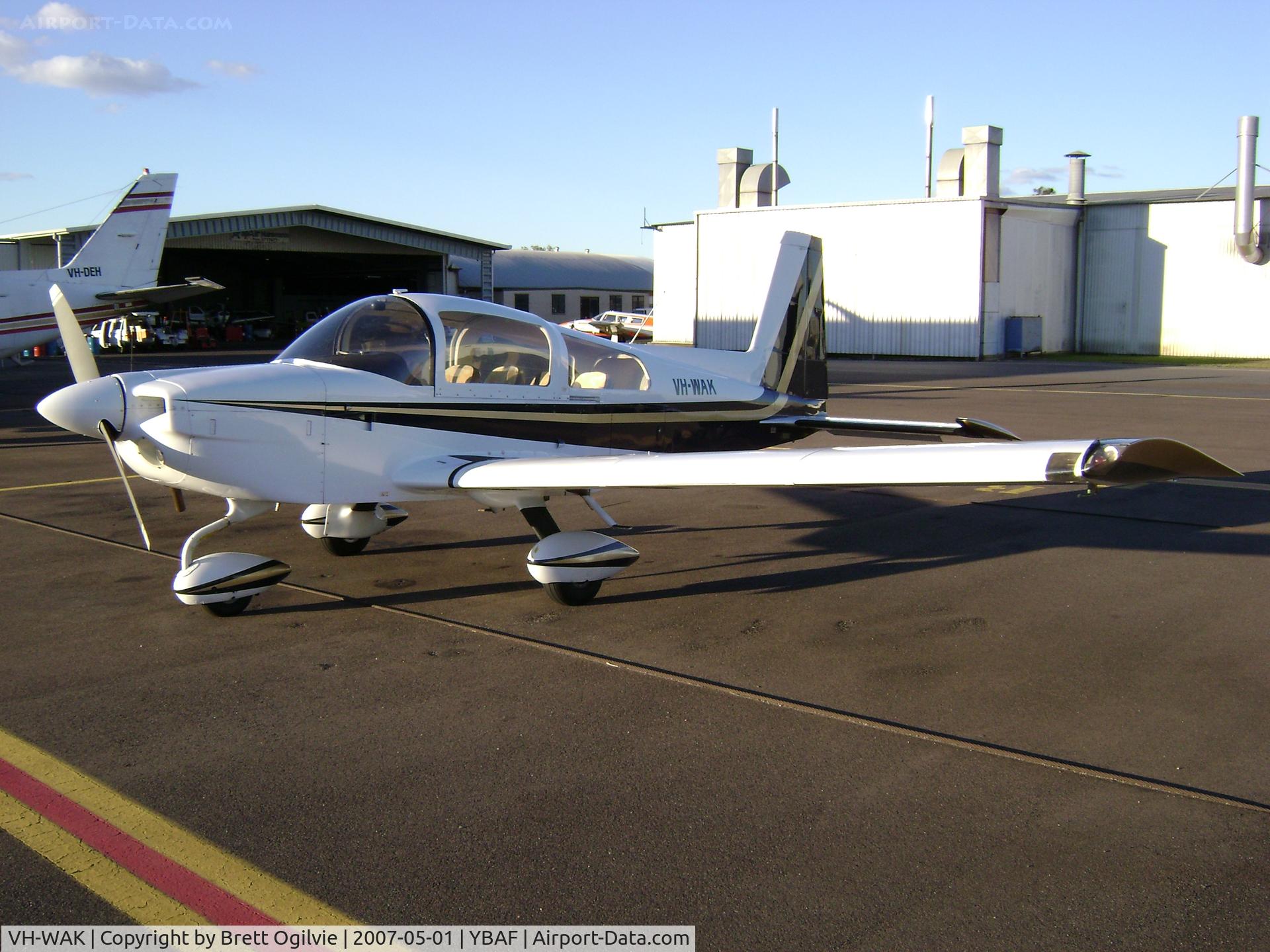 VH-WAK, 1979 American Aviation AA-5B Traveler C/N AA5B-1318, Exterior Photo