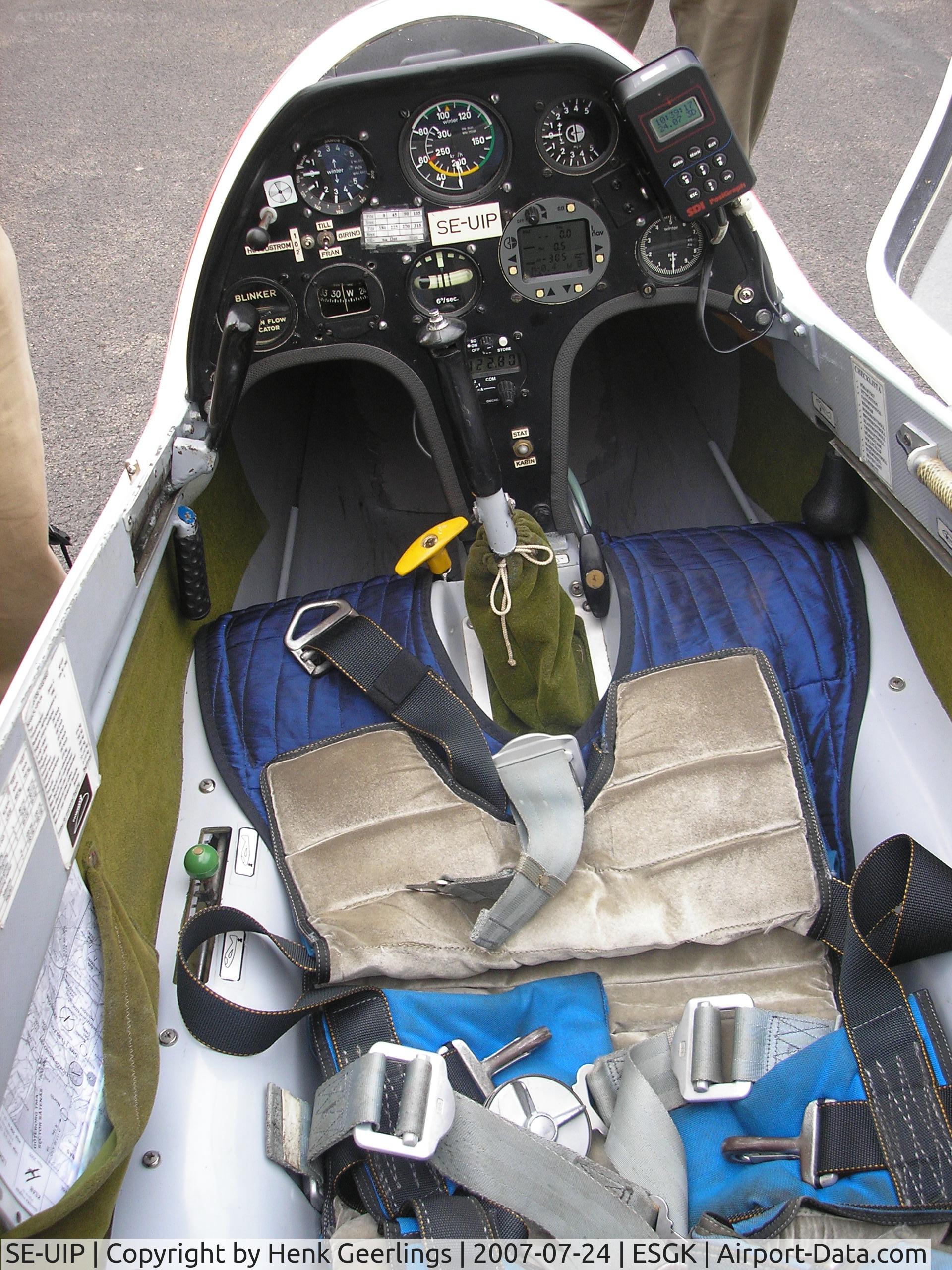 SE-UIP, Schempp-Hirth Janus C C/N 266, Cockpit of Glider , Falkoping Airport , Sweden