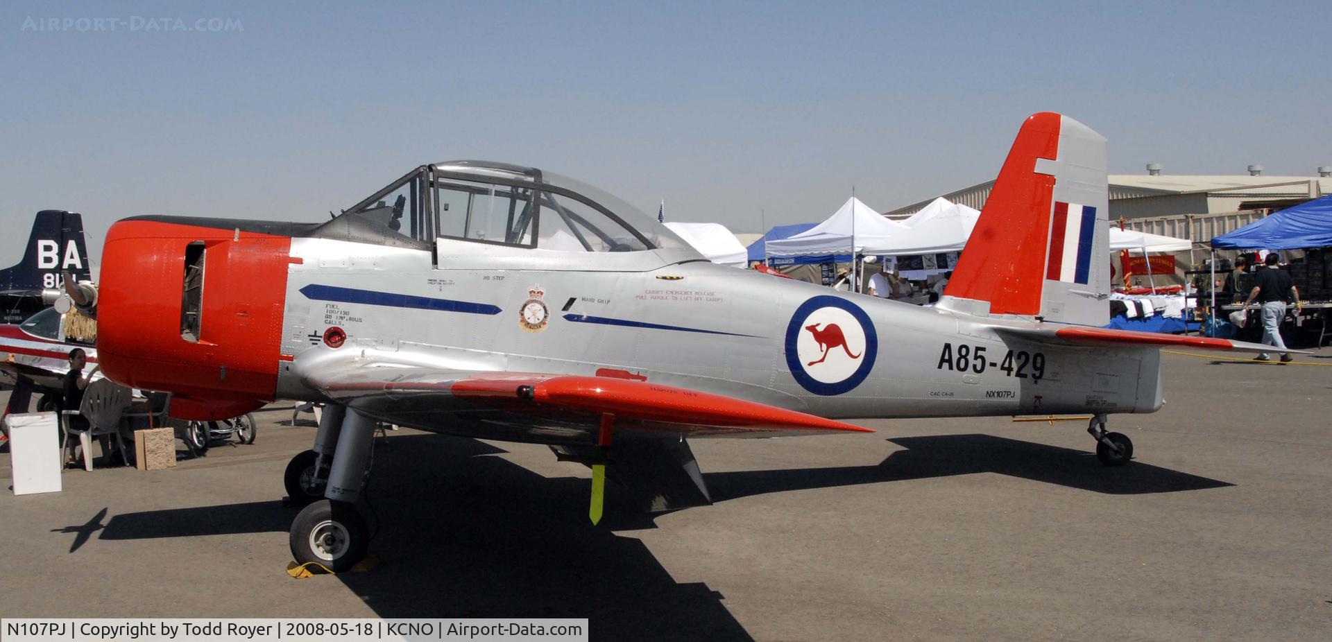 N107PJ, 1959 Commonwealth CA-25 Winjeel C/N CA25-29, Chino Airshow 2008