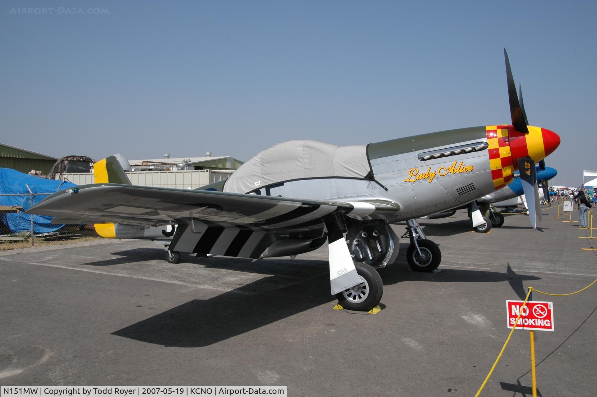 N151MW, 1945 North American P-51D Mustang C/N 124-48386, Chino Airshow 2007