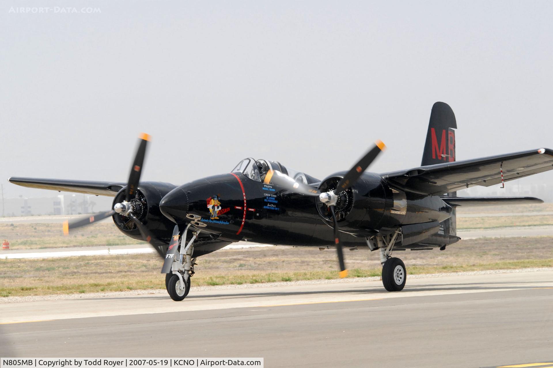 N805MB, 1945 Grumman F7F-3 Tigercat C/N C.245, Chino Airshow 2007