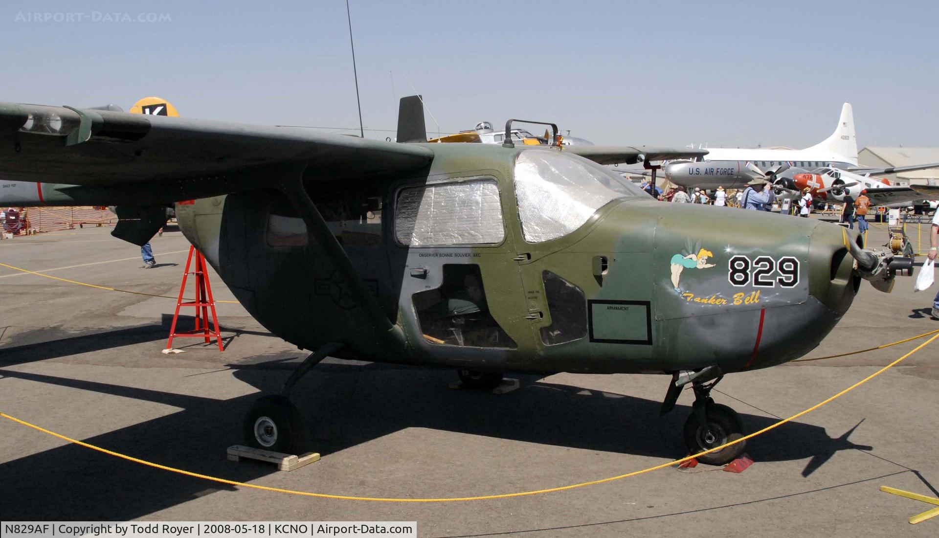 N829AF, 1968 Cessna M337B (O-2A) Super Skymaster C/N 337M-0194 (68-10829), Chino Airshow 2008