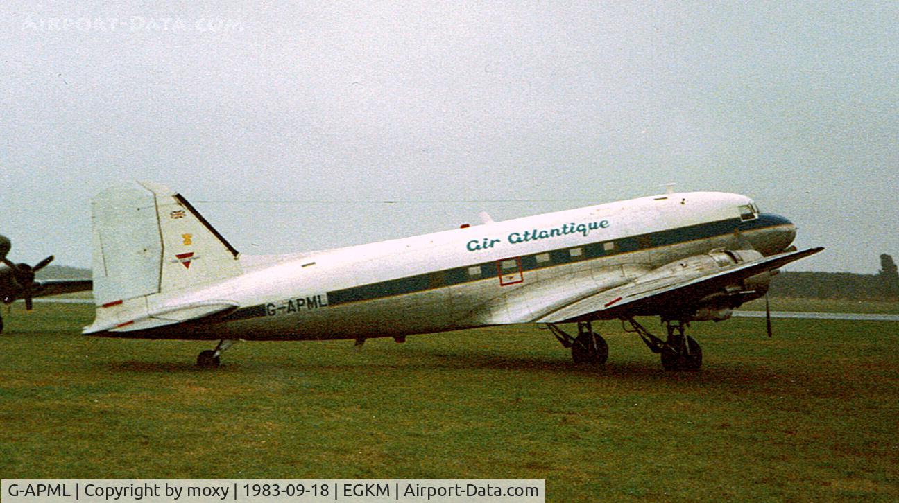 G-APML, 1943 Douglas DC-3C-R-1830-90C (C-47B) C/N 14175/25620, DC3 EX MARTIN BAKER AWFUL WEATHER AT WEST MALLING
