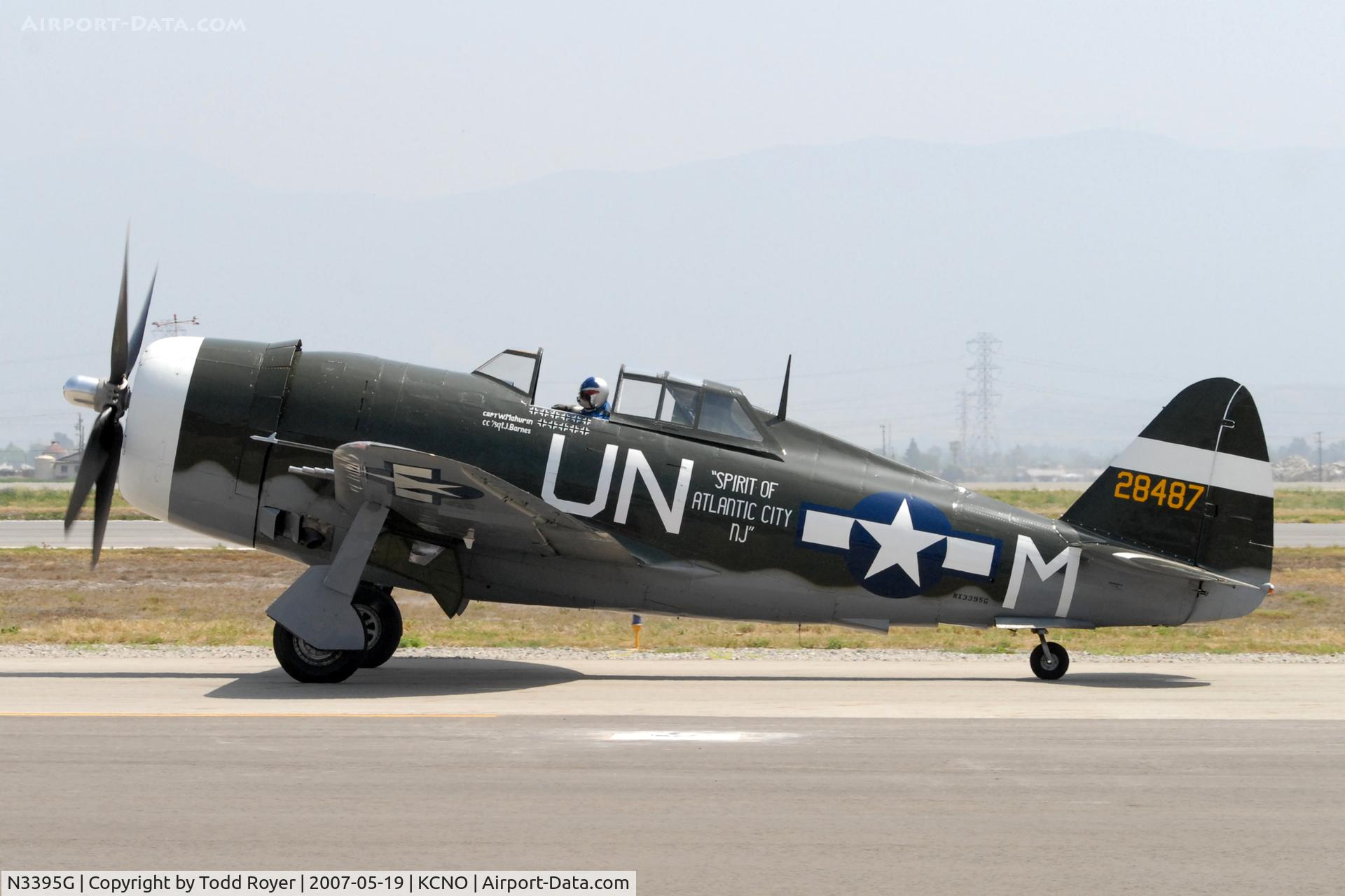 N3395G, 1942 Republic P-47G-15-CU Thunderbolt C/N 42-25254, Chino Airshow 2007