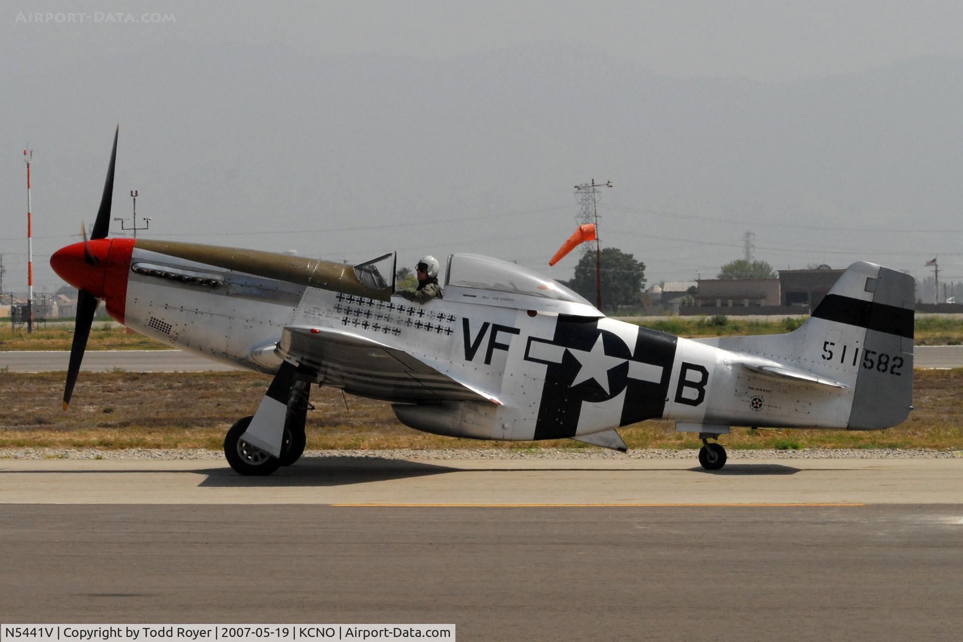 N5441V, 1961 North American F-51D Mustang C/N 45-11582, Chino Airshow 2007