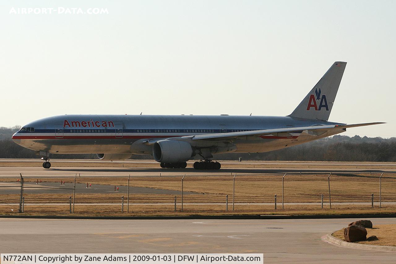 N772AN, 1999 Boeing 777-223 C/N 29580, American Airlines 777