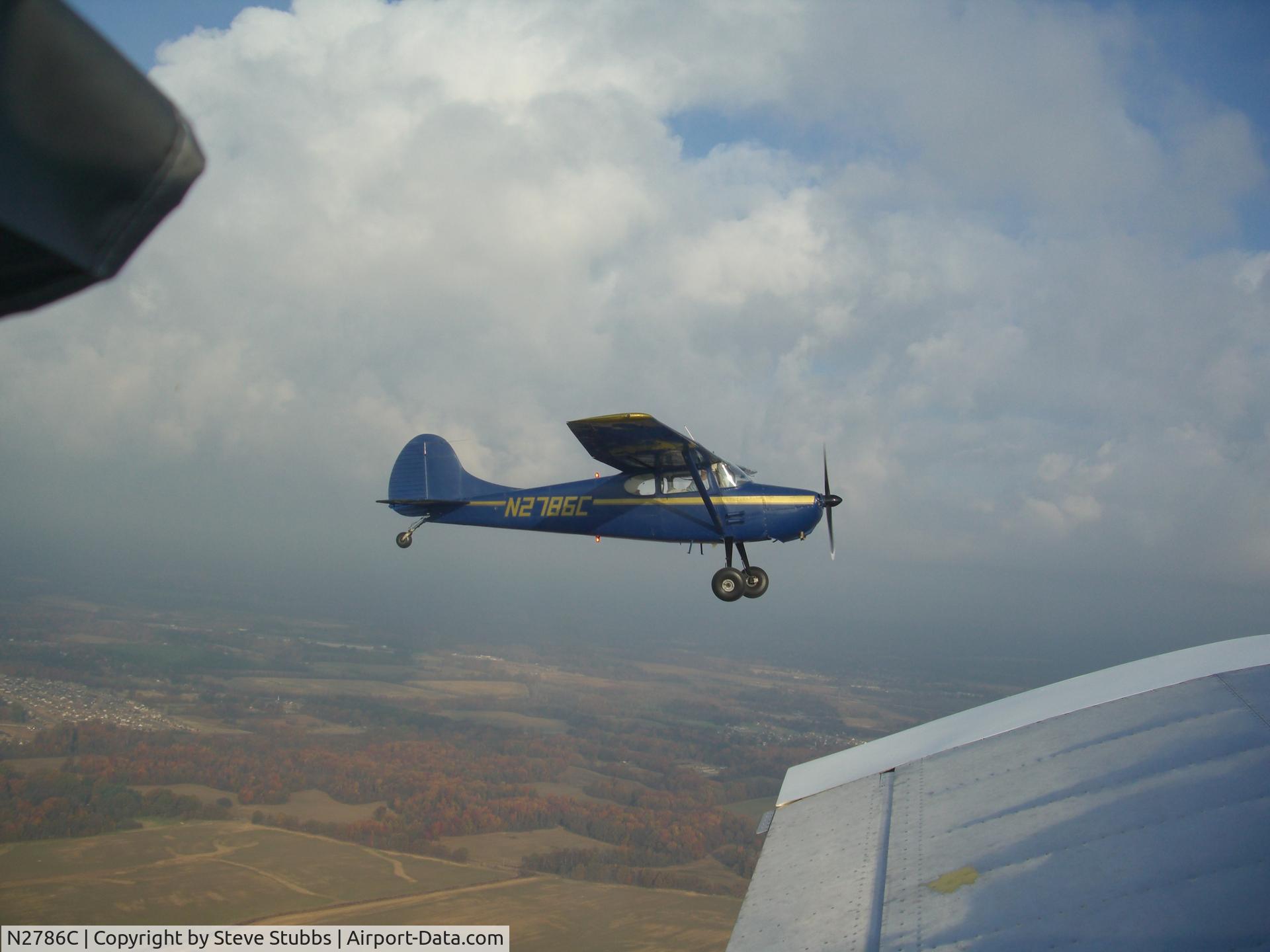 N2786C, 1954 Cessna 170B C/N 26330, N2786C In Floight