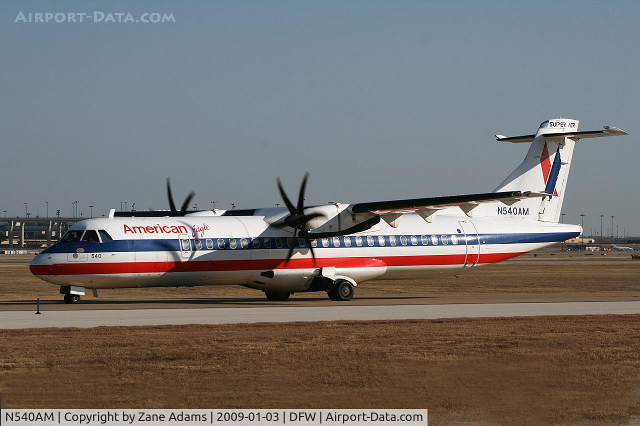 N540AM, 1998 ATR 72-212A C/N 540, American Eagle at DFW