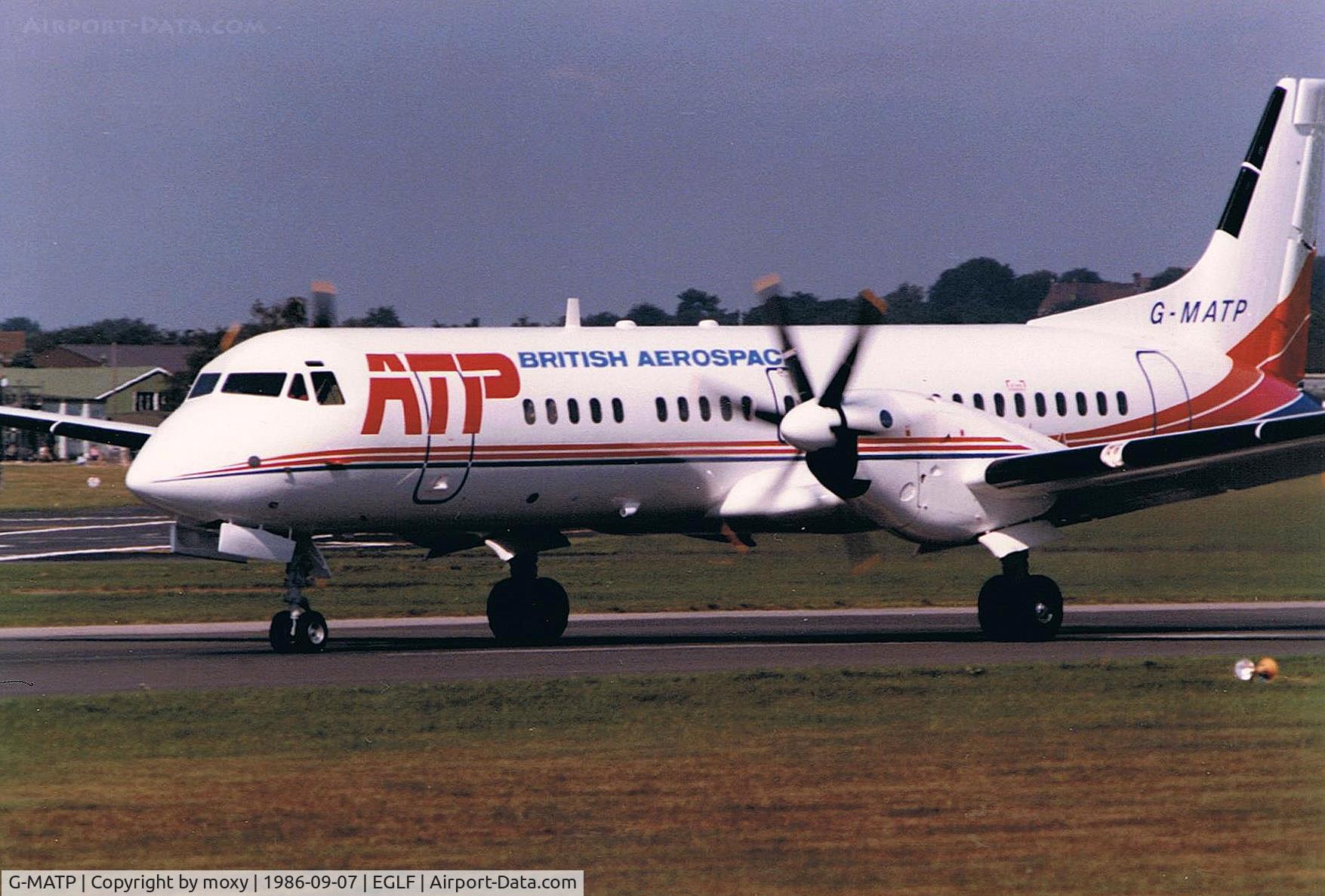 G-MATP, 1986 British Aerospace ATP C/N 2001, BAE ATP DEMONSTRATOR