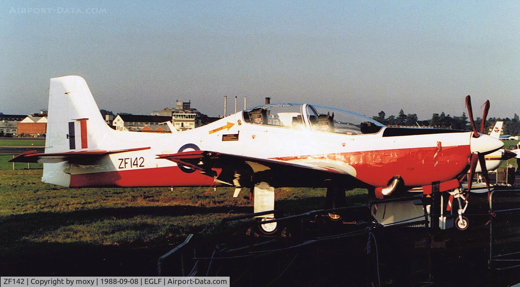 ZF142, 1988 Short S-312 Tucano T1 C/N S008/T8, SHORT TUCANO T1 RAF