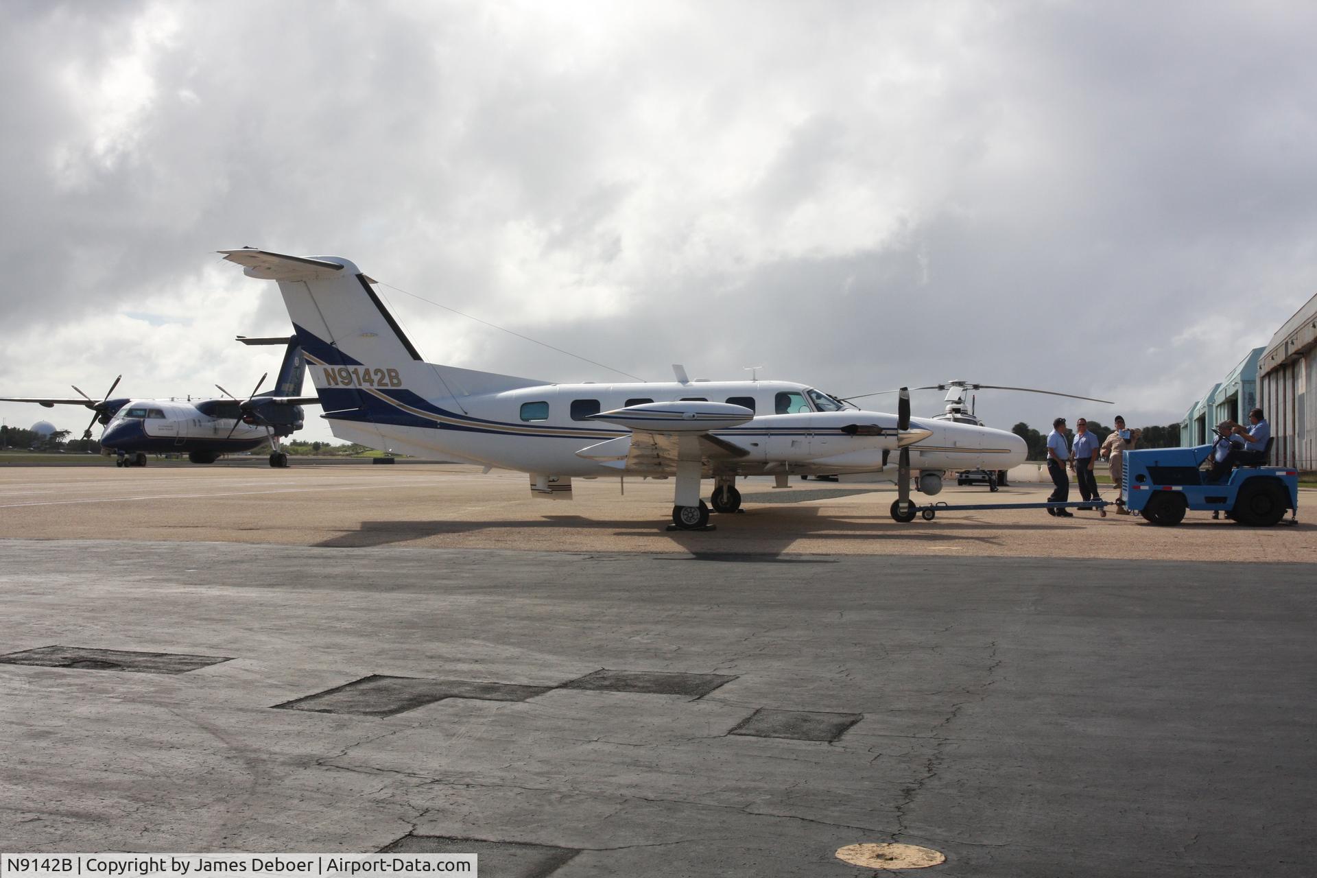 N9142B, 1986 Piper PA-42-720R Cheyenne IIIA C/N 42-5501038, at its home base in aquadilla purto rico.