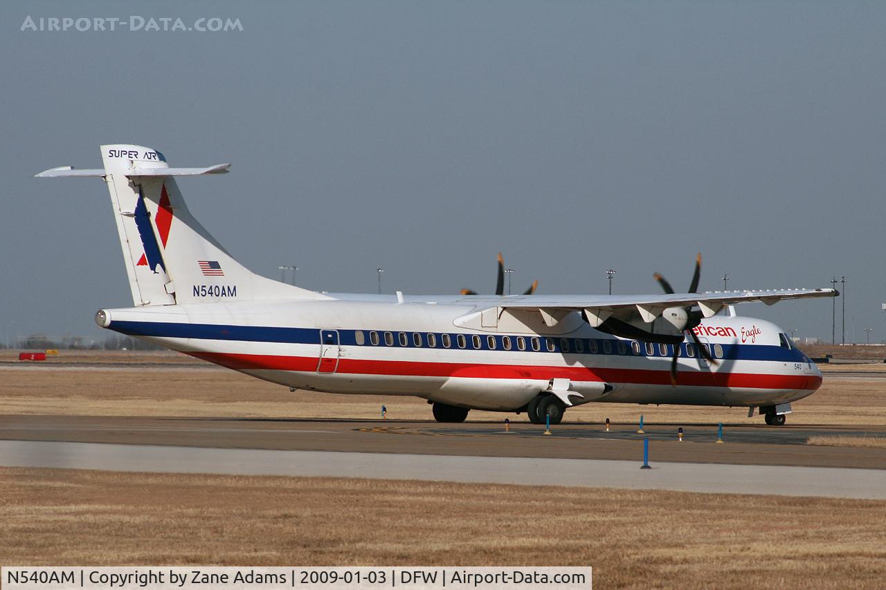 N540AM, 1998 ATR 72-212A C/N 540, American Eagle at DFW