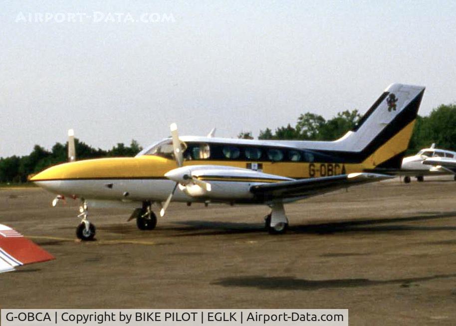 G-OBCA, 1978 Cessna 421C Golden Eagle C/N 421C0471, OWNED BY BRITISH CAR AUCTIONS TAKEN 1985
