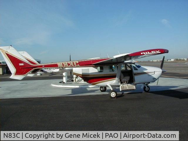 N83C, 1973 Cessna T337G Turbo Super Skymaster C/N P3370114, Side view of N83C