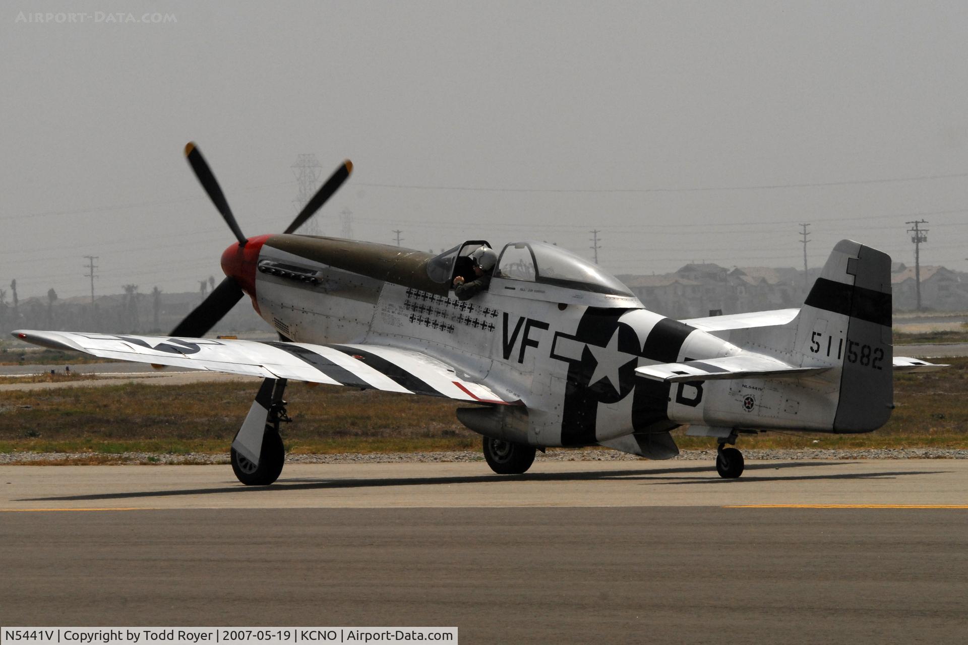 N5441V, 1961 North American F-51D Mustang C/N 45-11582, Chino Airshow 2007