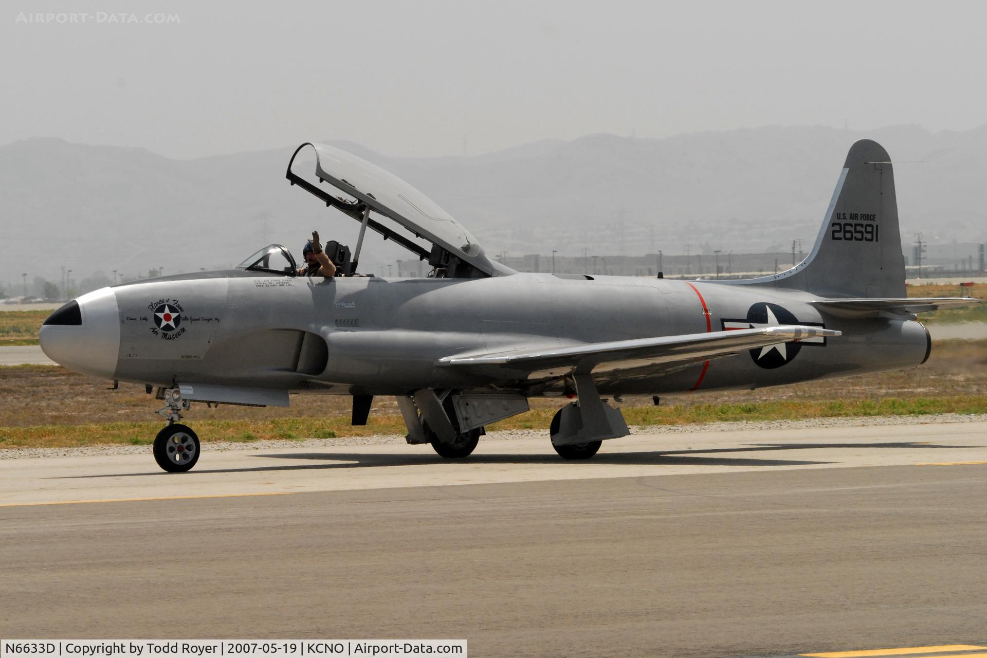 N6633D, Lockheed T-33B (TV-2 Seastar) C/N Not found 126591/N6633D, Camarillo airshow 2007