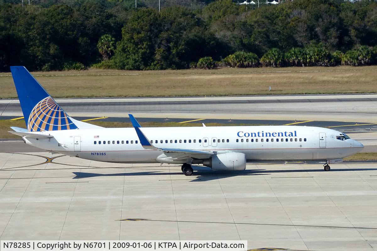 N78285, 2004 Boeing 737-824 C/N 33452, Continental