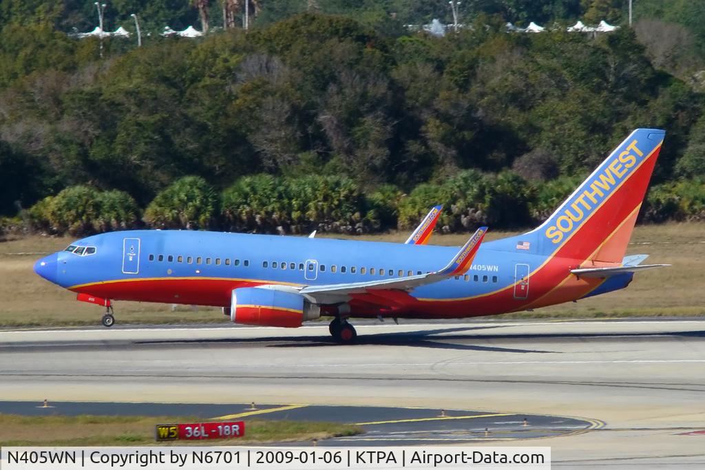 N405WN, 2001 Boeing 737-7H4 C/N 27893, Southwest
