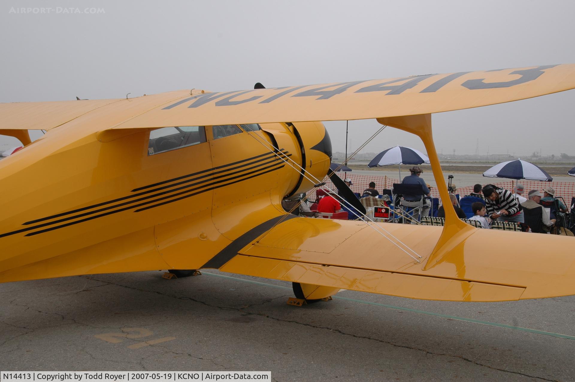 N14413, 1935 Beech B17R Staggerwing C/N 38, Camarillo airshow 2007