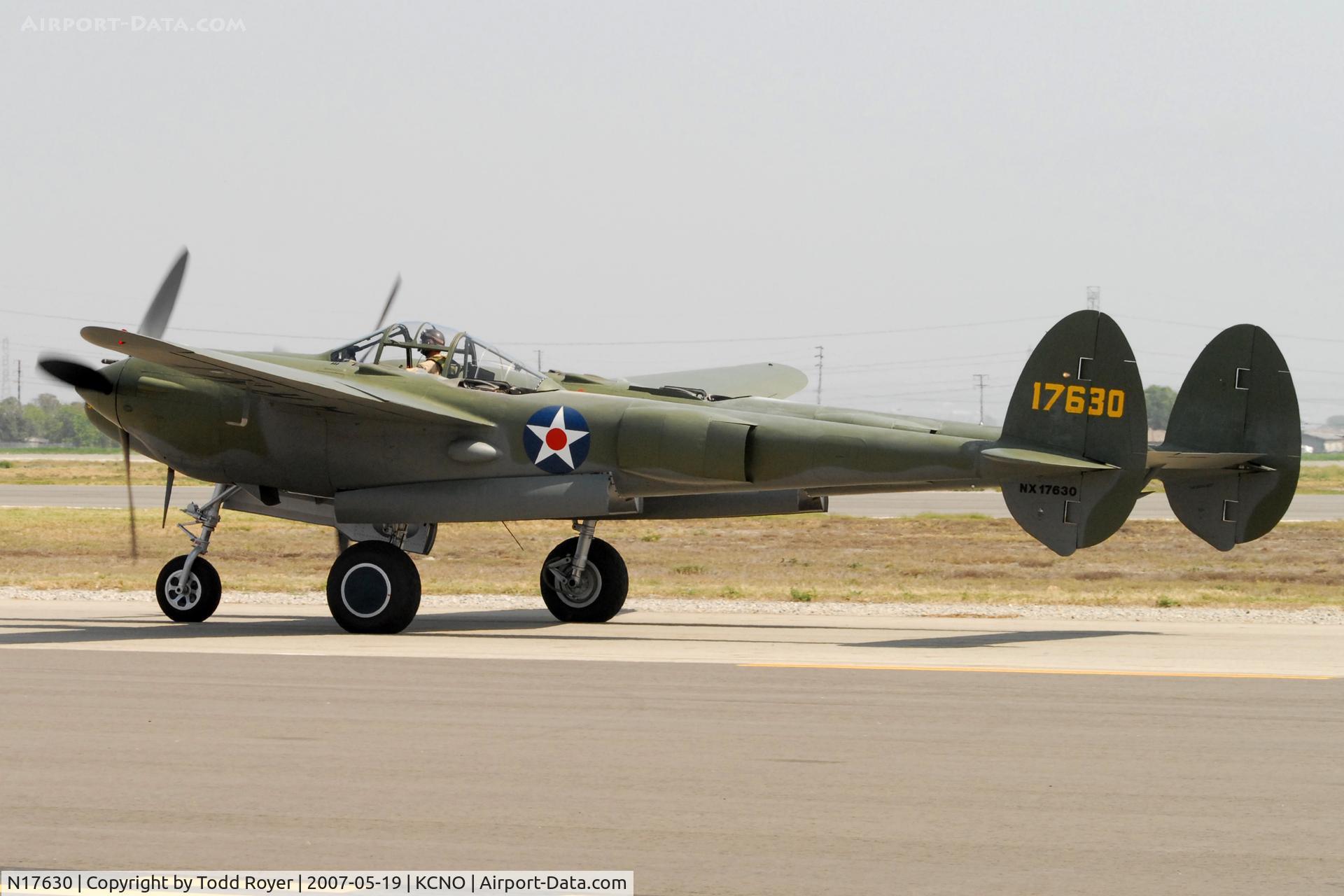 N17630, 1941 Lockheed P-38F C/N 41-7630 (222-5757), Chino Airshow 2007