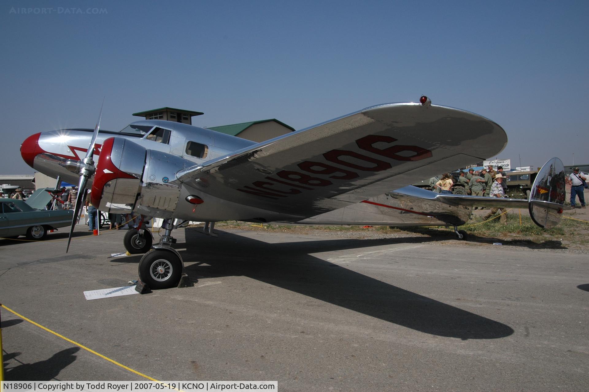 N18906, Lockheed 12A Electra Junior C/N 1277, Chino Airshow 2007
