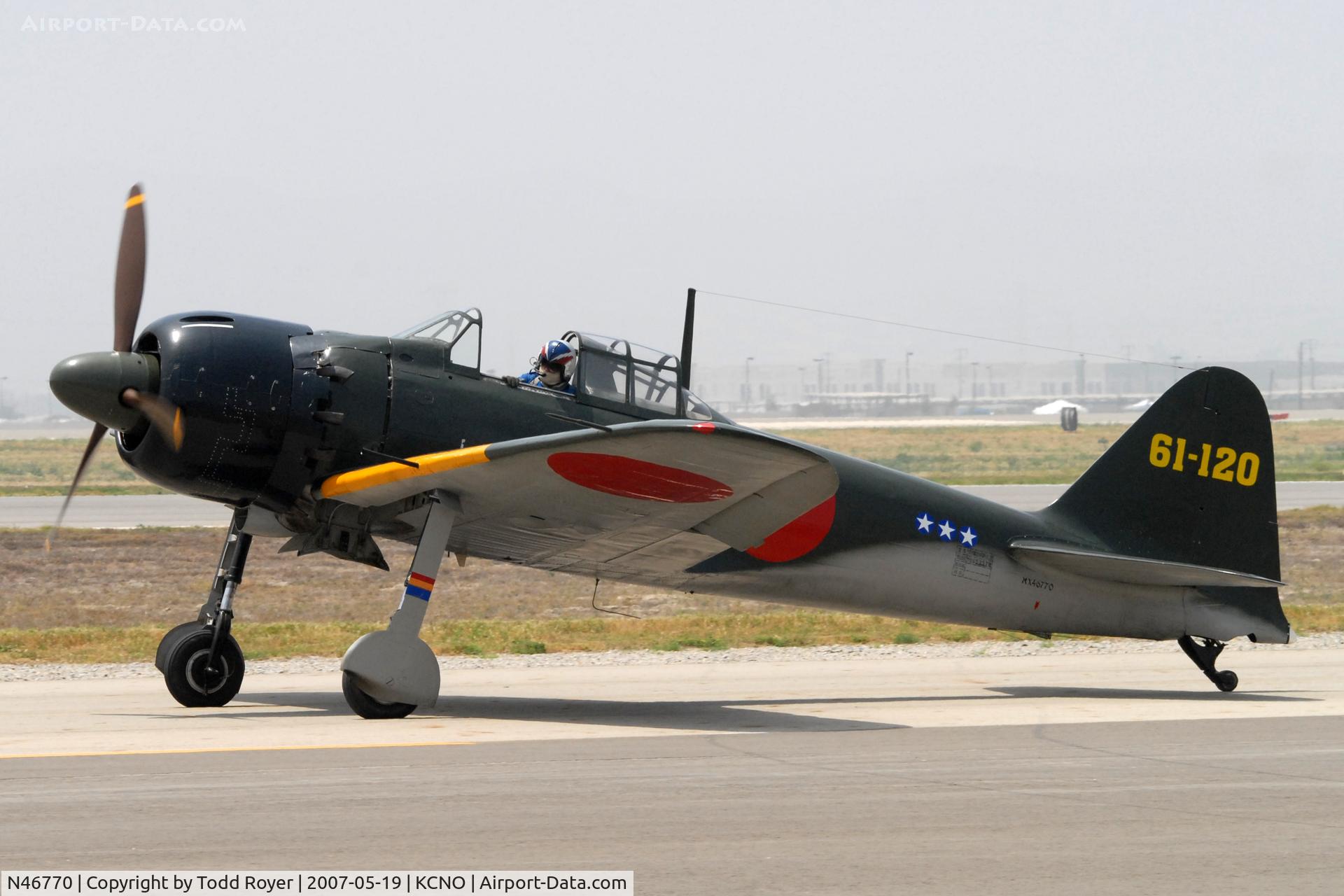 N46770, 1944 Mitsubishi A6M5 Reisen (Zero) C/N 5357, Chino Airshow 2007