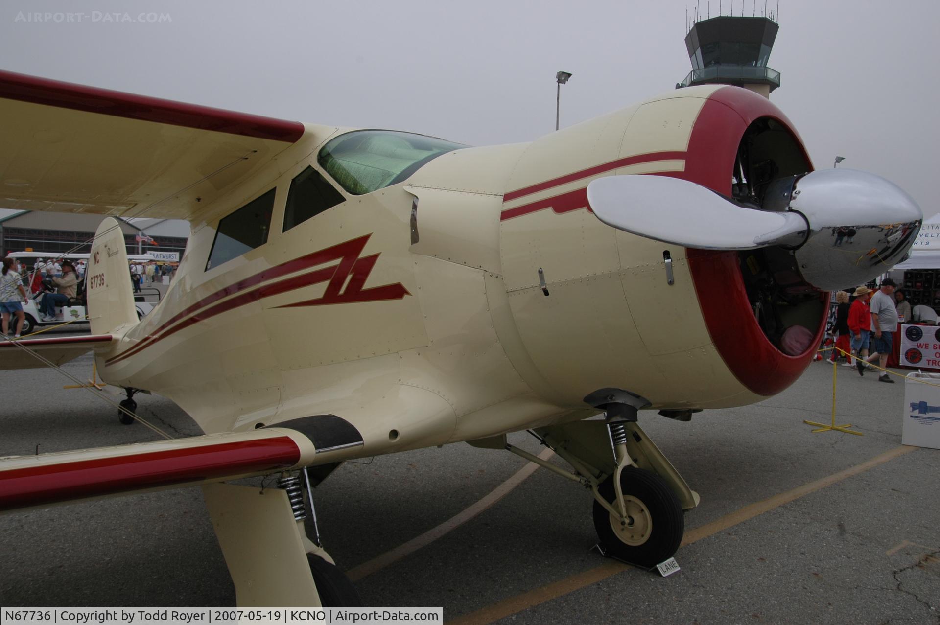 N67736, 1943 Beech D17S Staggerwing C/N 4848, Chino Airshow 2007