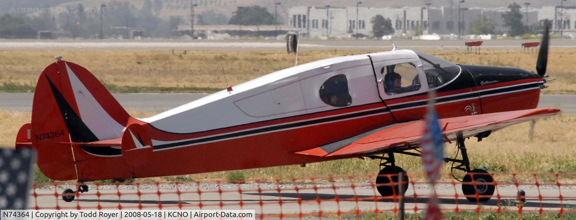 N74364, 1947 Bellanca 14-13-2 Cruisair Senior C/N 1477, Chino Airshow 2008