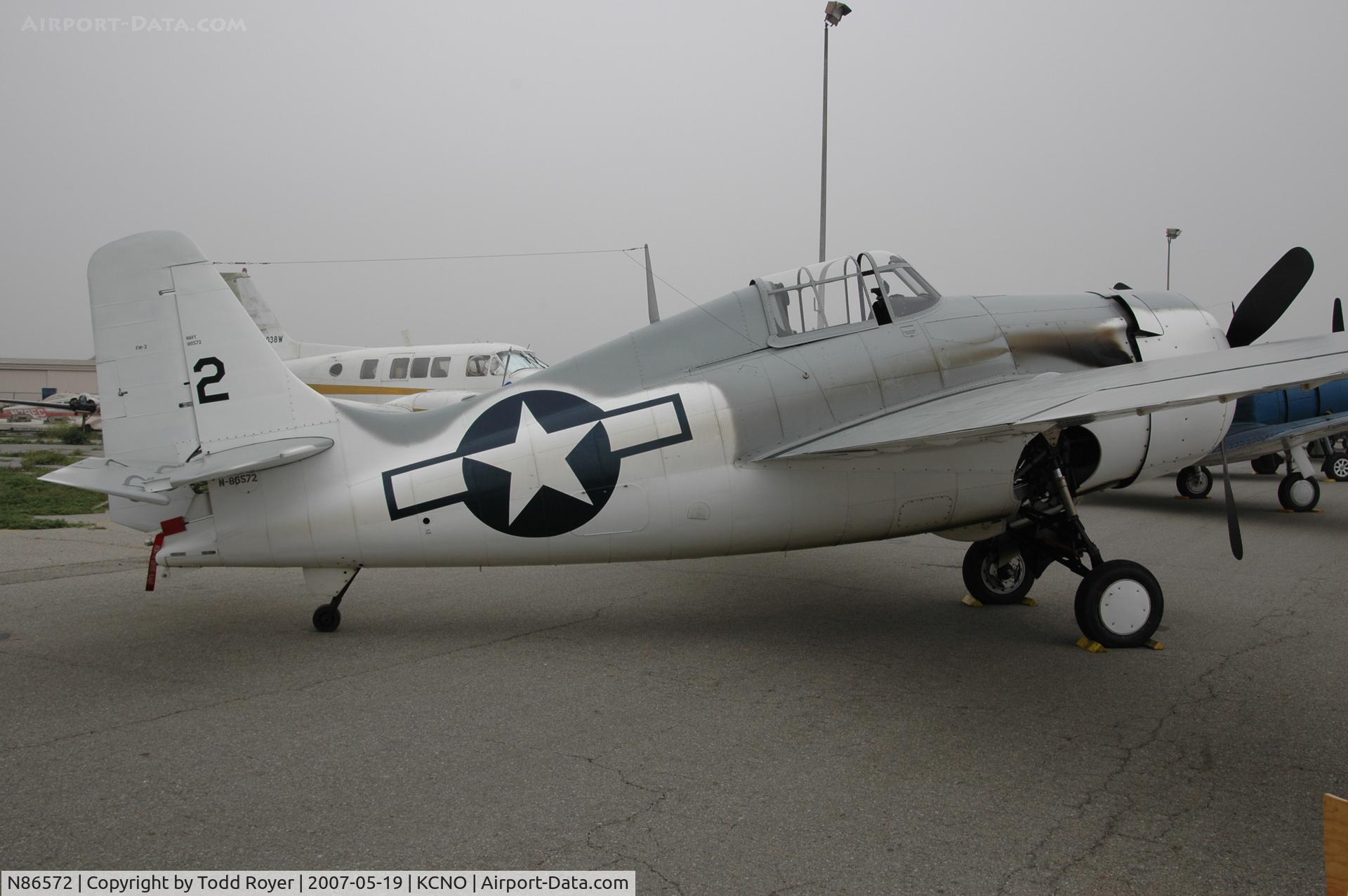 N86572, General Motors (Grumman) FM-2 Wildcat C/N 5626, Chino Airshow 2007