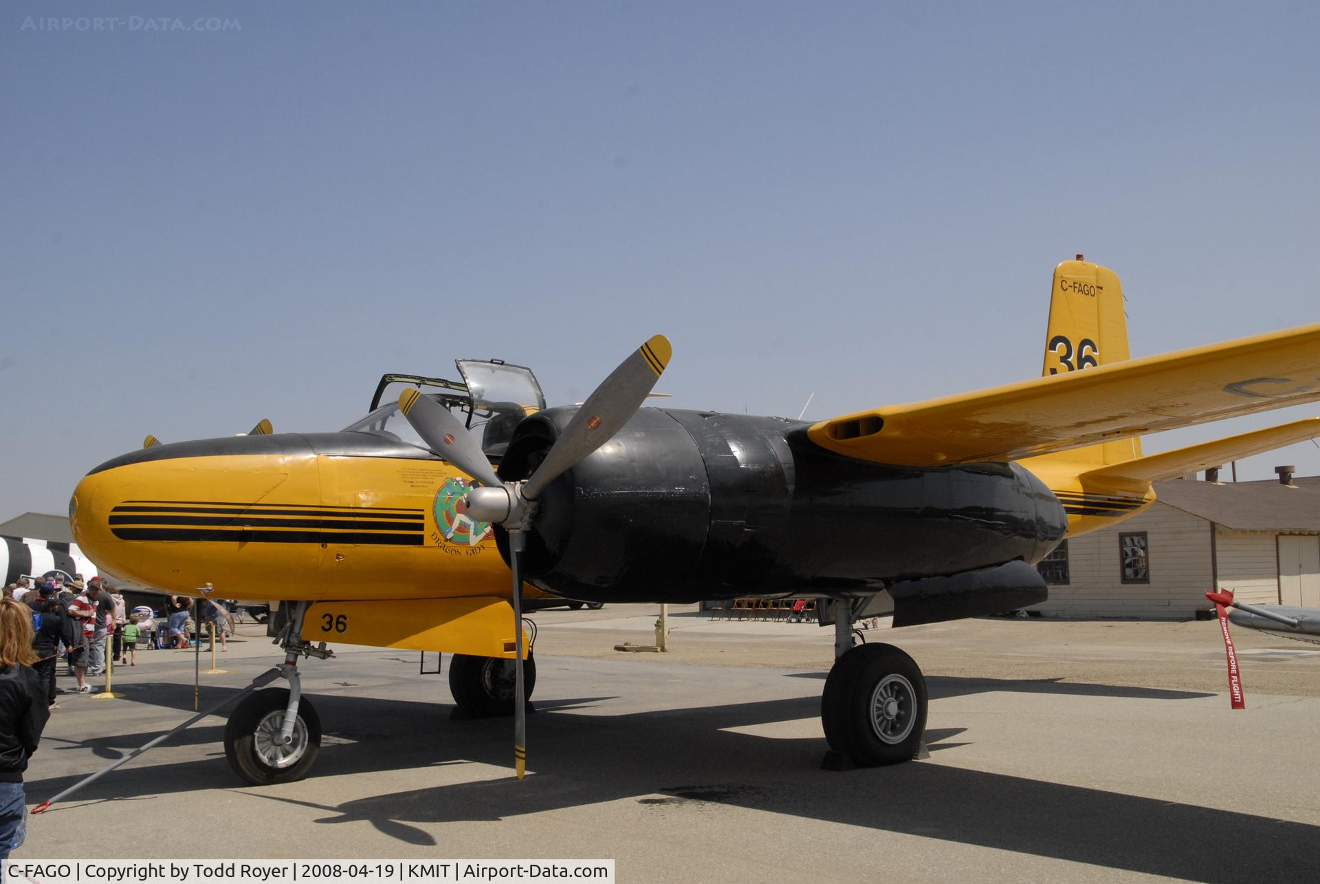 C-FAGO, 1944 Douglas A-26C Invader C/N 28715, Shafter Airshow 2008