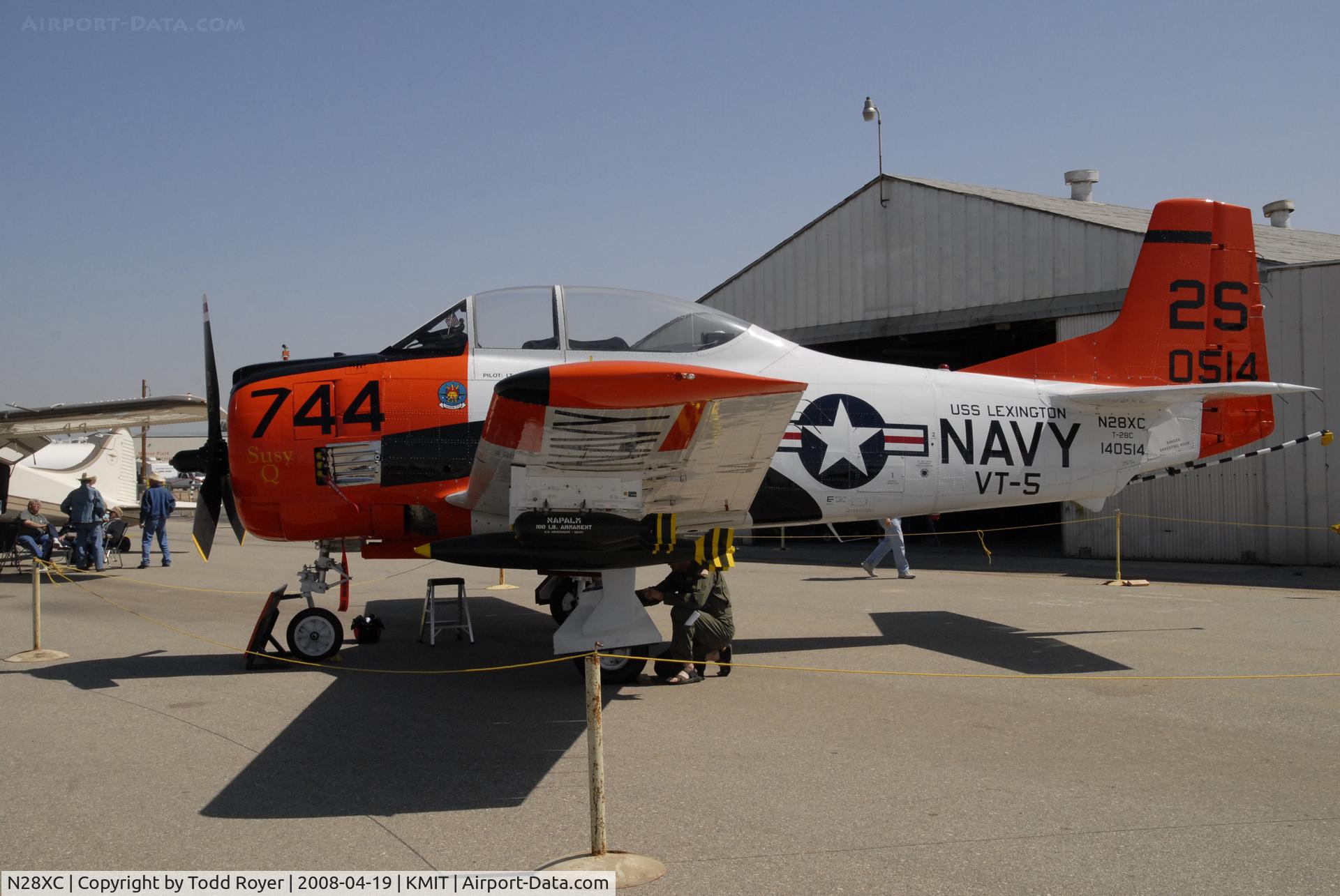 N28XC, 1954 North American T-28C Trojan C/N 226-91 (140514), Shafter Airshow 2008