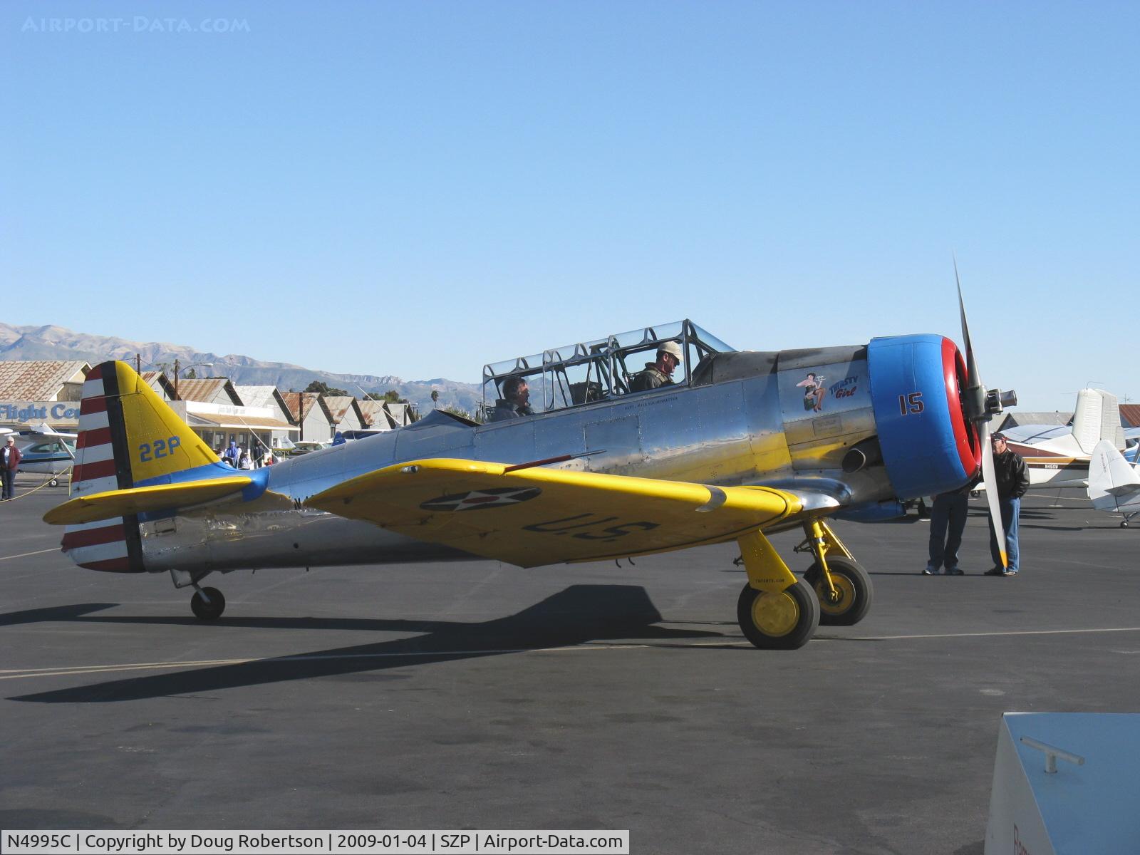 N4995C, 1949 North American T-6G Texan C/N 168-481, 1949 North American T-6G TEXAN (1949 factory reman) 