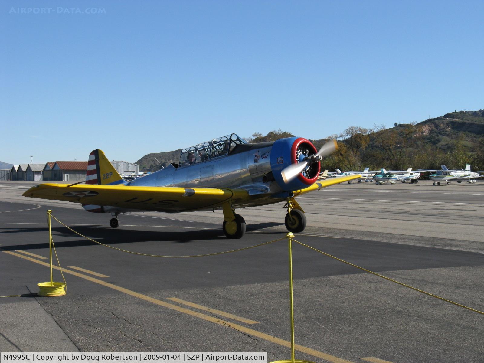 N4995C, 1949 North American T-6G Texan C/N 168-481, 1949 North American T-6G TEXAN (1949 factory reman) 