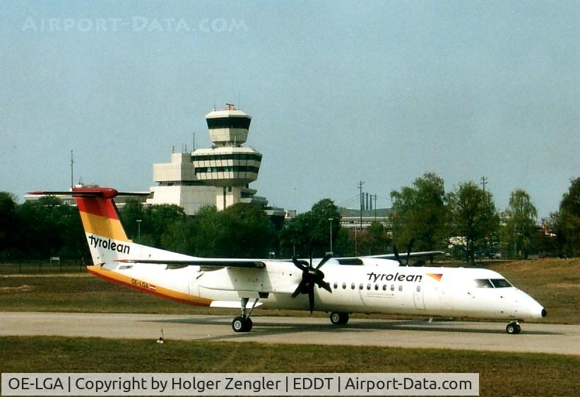 OE-LGA, 1999 De Havilland Canada DHC-8-402Q Dash 8 C/N 4014, Taxiway at TXL
