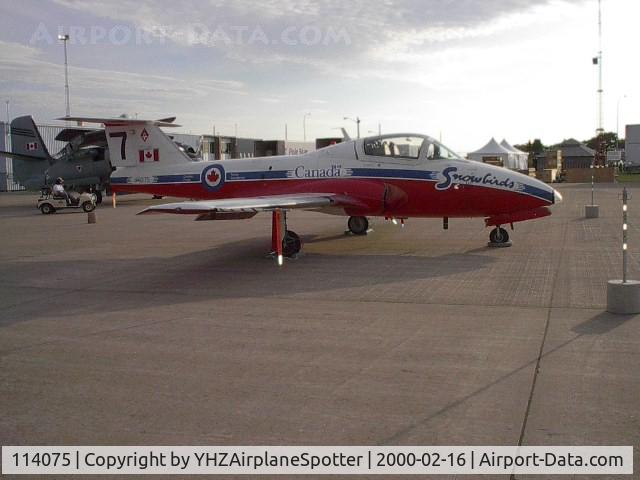 114075, Canadair CT-114 Tutor C/N 1075, SNOWBIRD'S number 7 tudor aircraft at the CFB Shearwater Airshow