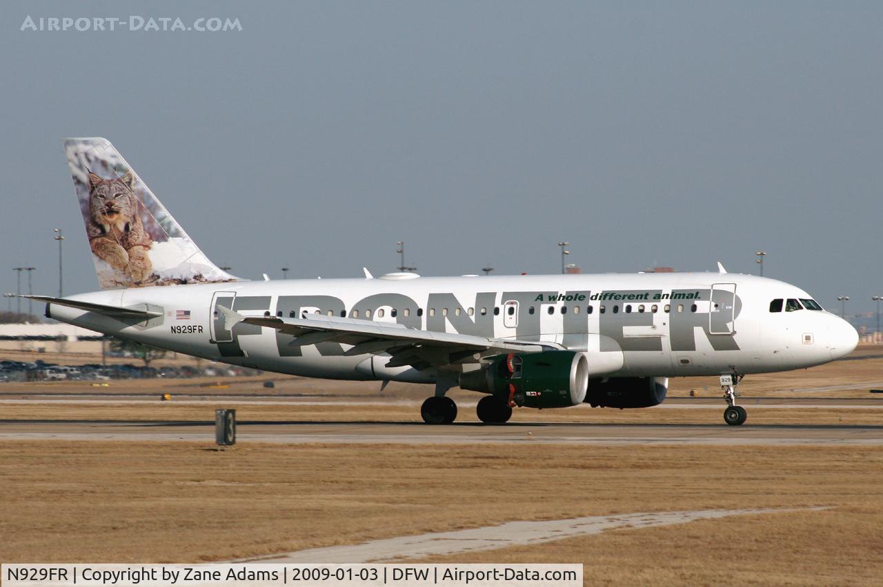 N929FR, 2004 Airbus A319-111 C/N 2240, Frontier Airlines 