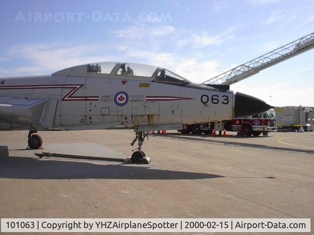 101063, 1957 McDonnell CF-101B Voodoo C/N 620, Canadian Armed Forces Voodoo at Shearwater Air Show (Nova Scotia) Normally in storage at Shearwater Aviation Museum. Delivered to USAF as 57-0442, then delivered to Canadian Armed Forces as 101063