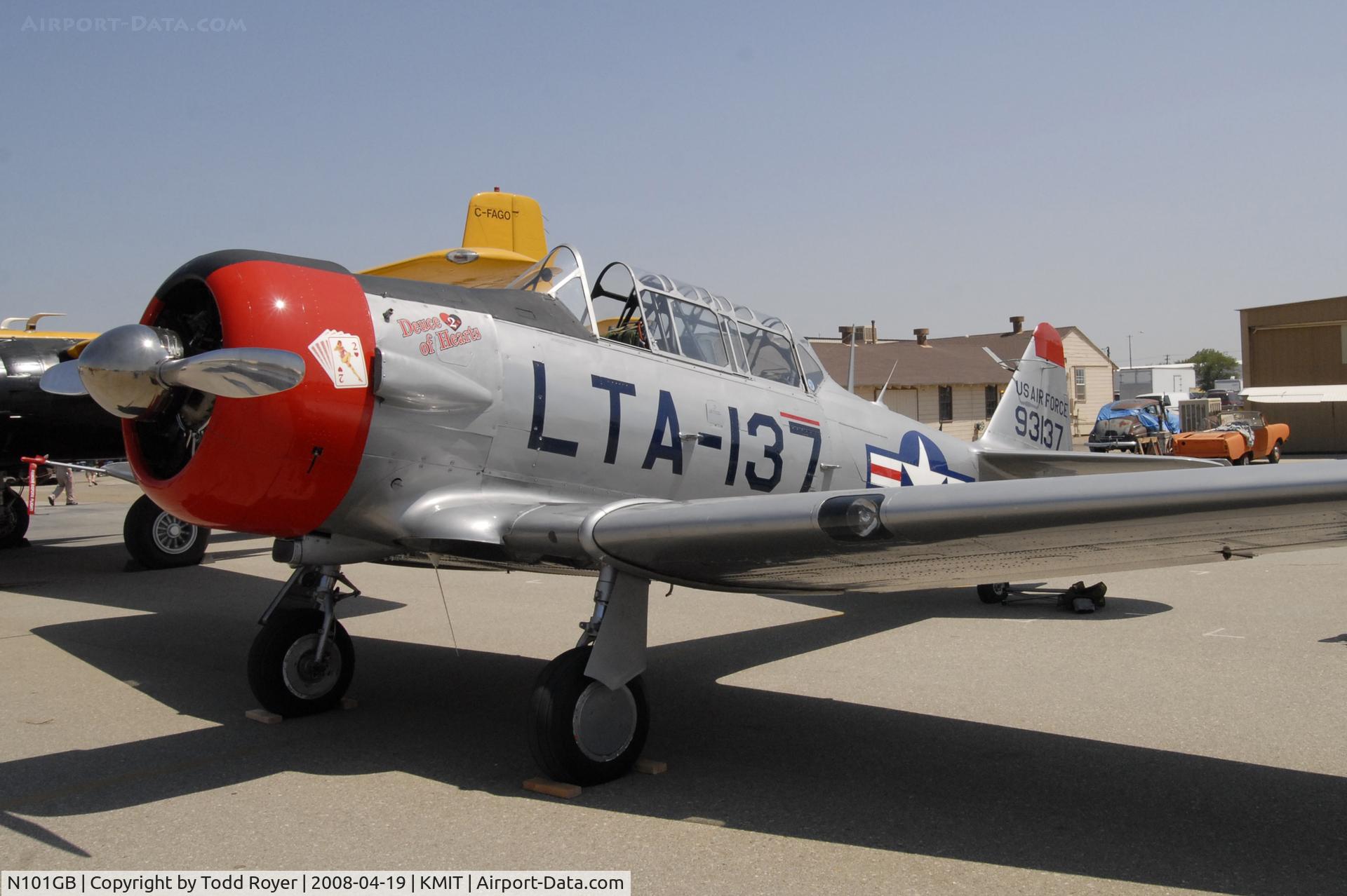N101GB, 1951 North American AT-6G Texan C/N 168-241 (49-3137), Shafter Airshow 2008