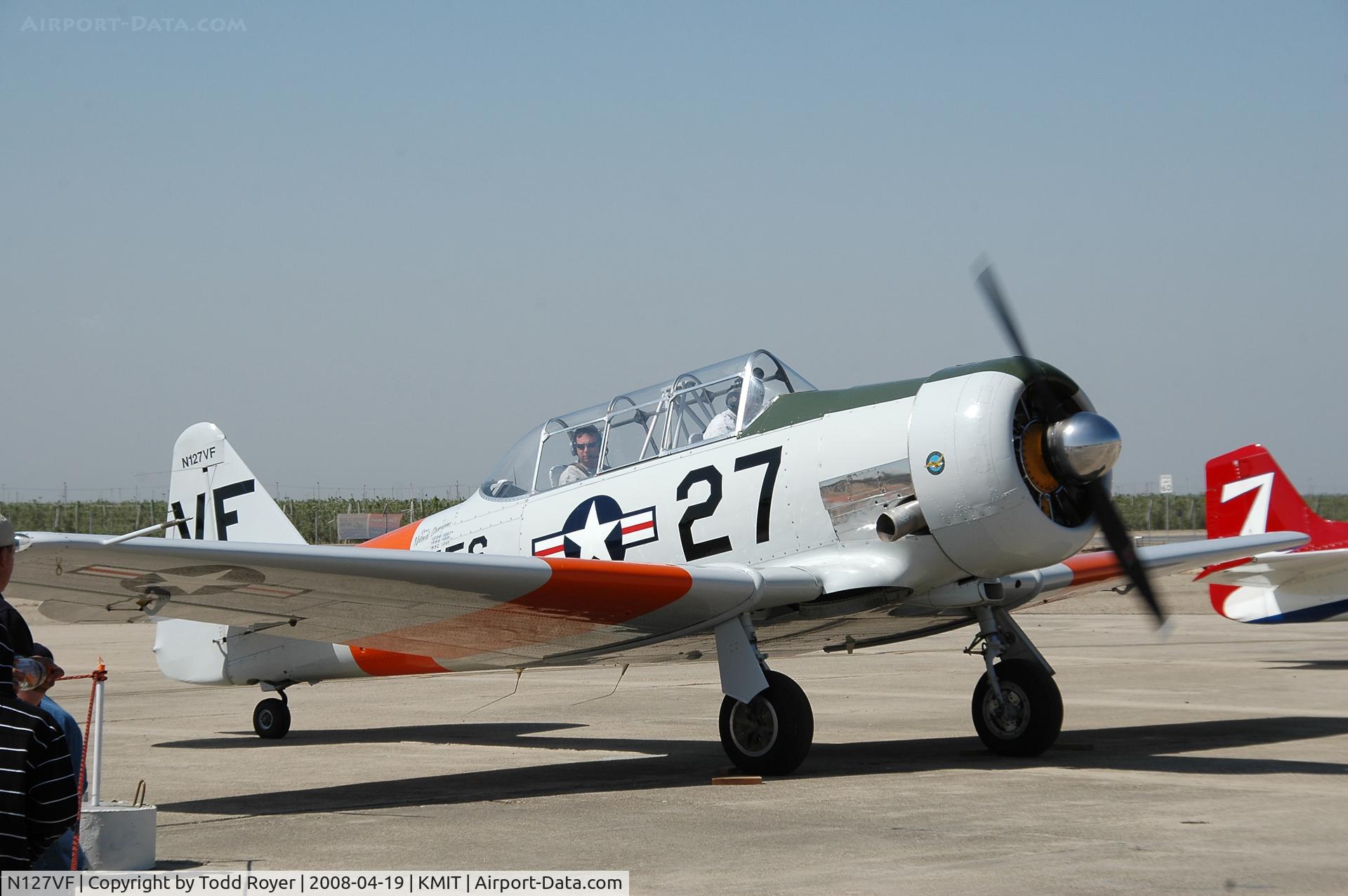 N127VF, 1943 North American AT-6C Texan C/N 88-12827, Shafter Airshow 2008