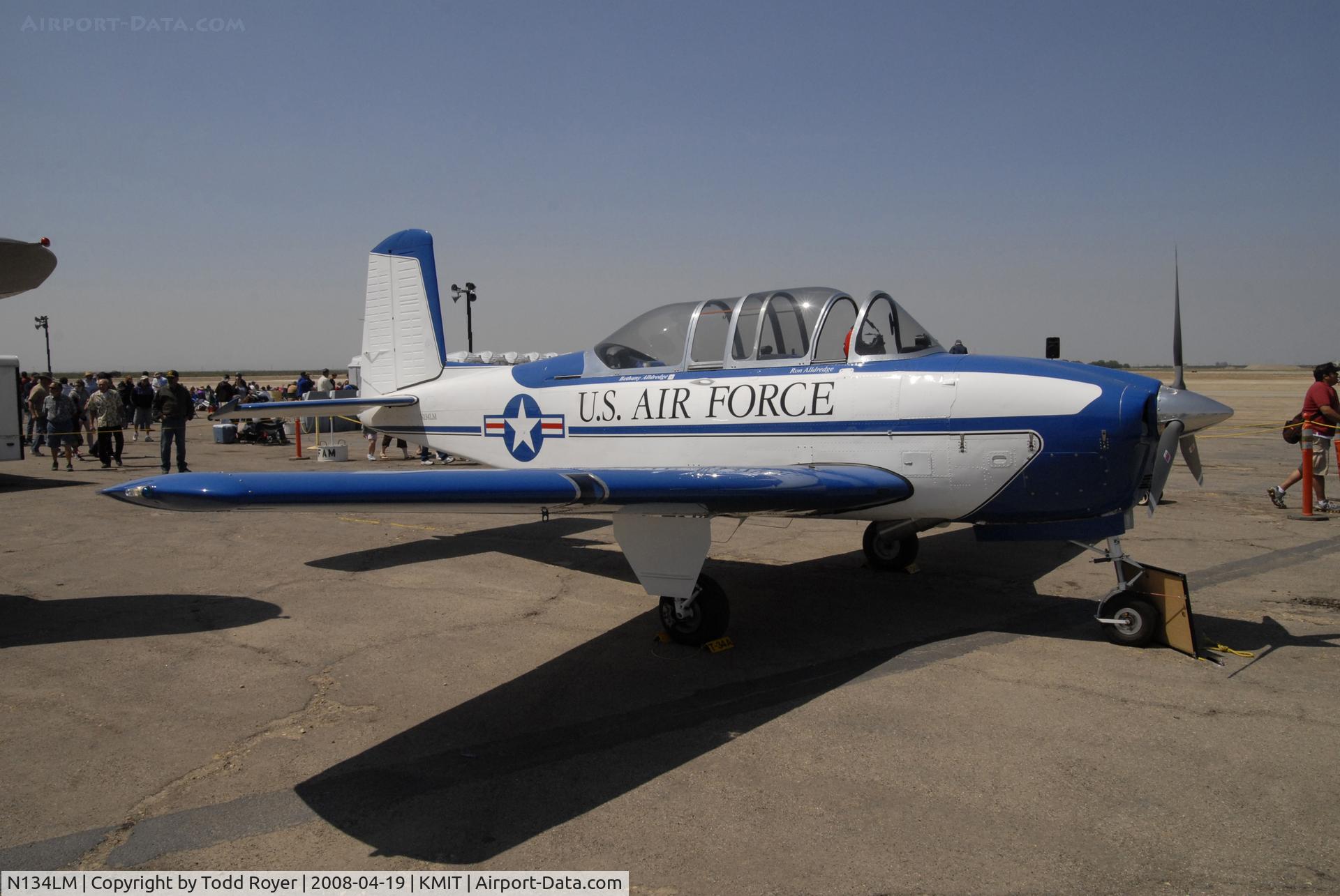 N134LM, 1955 Beech T-34A Mentor C/N G-292, Shafter Airshow 2008