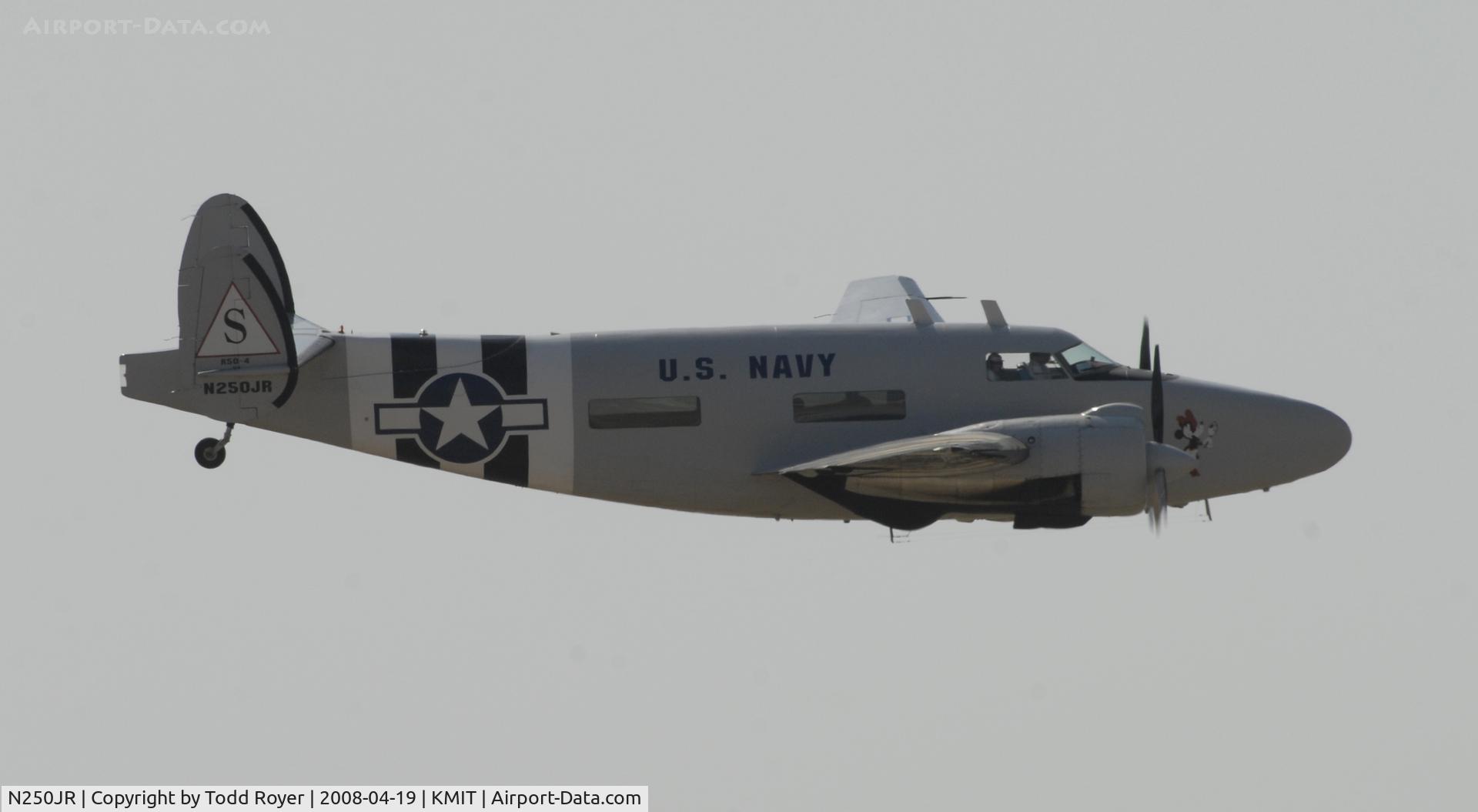 N250JR, 1942 Howard Aero Howard 250 (Lockheed C-60A Lodestar) C/N 2232 (18-2232), Shafter Airshow 2008