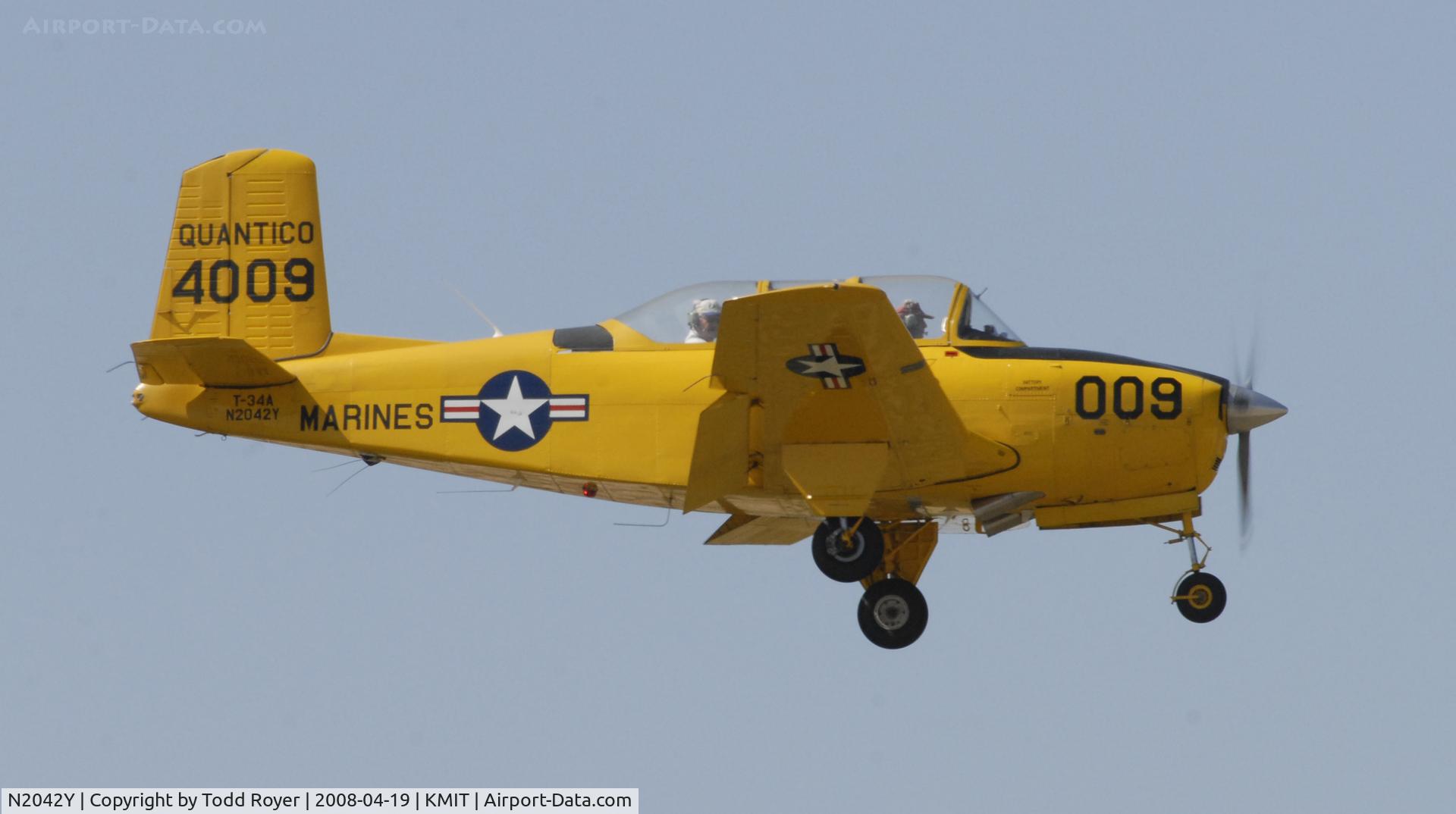 N2042Y, 1955 Beech A45 C/N G-826, Shafter Airshow 2008