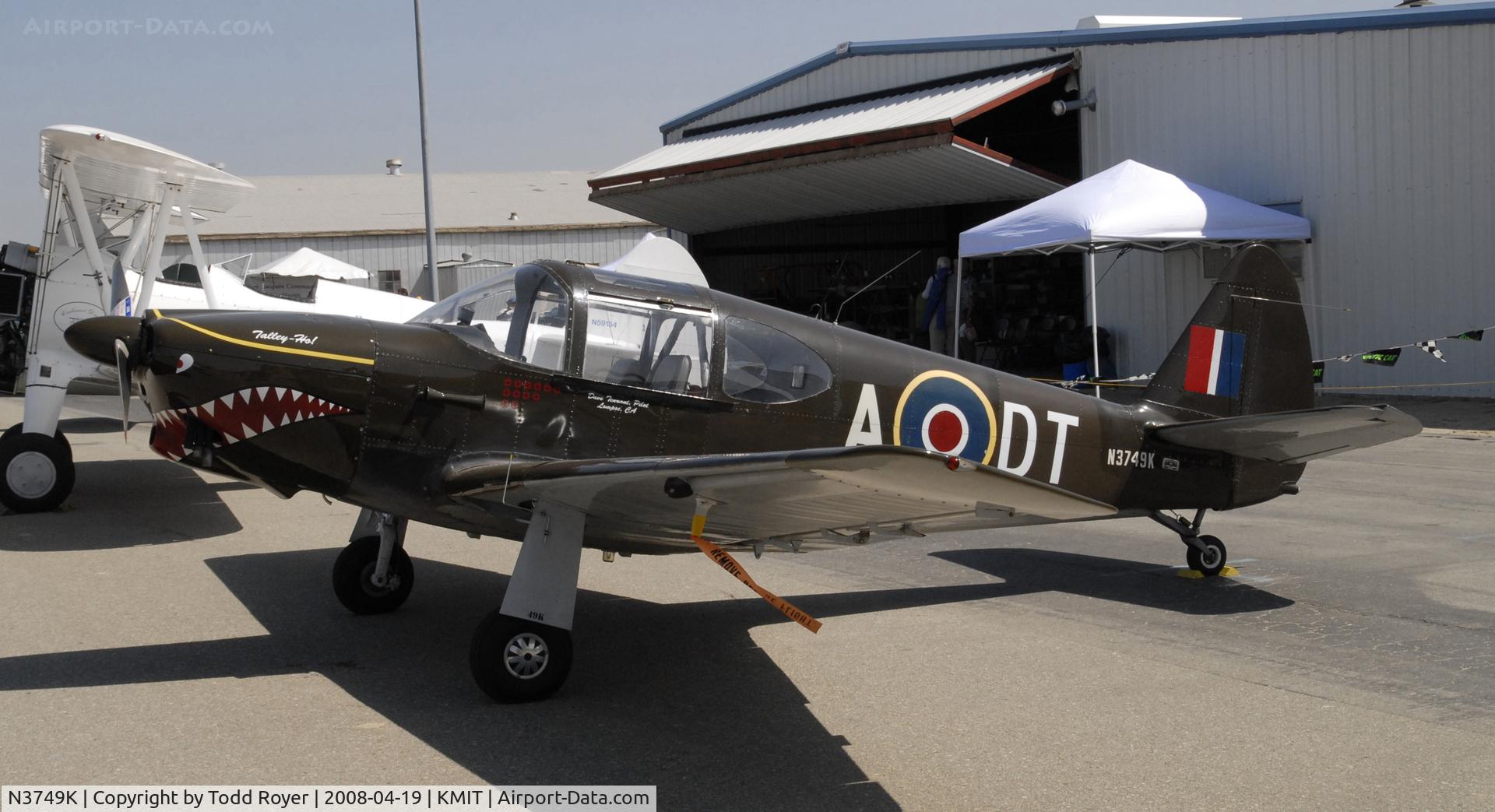 N3749K, 1946 Globe GC-1B Swift C/N 1442, Shafter Airshow 2008